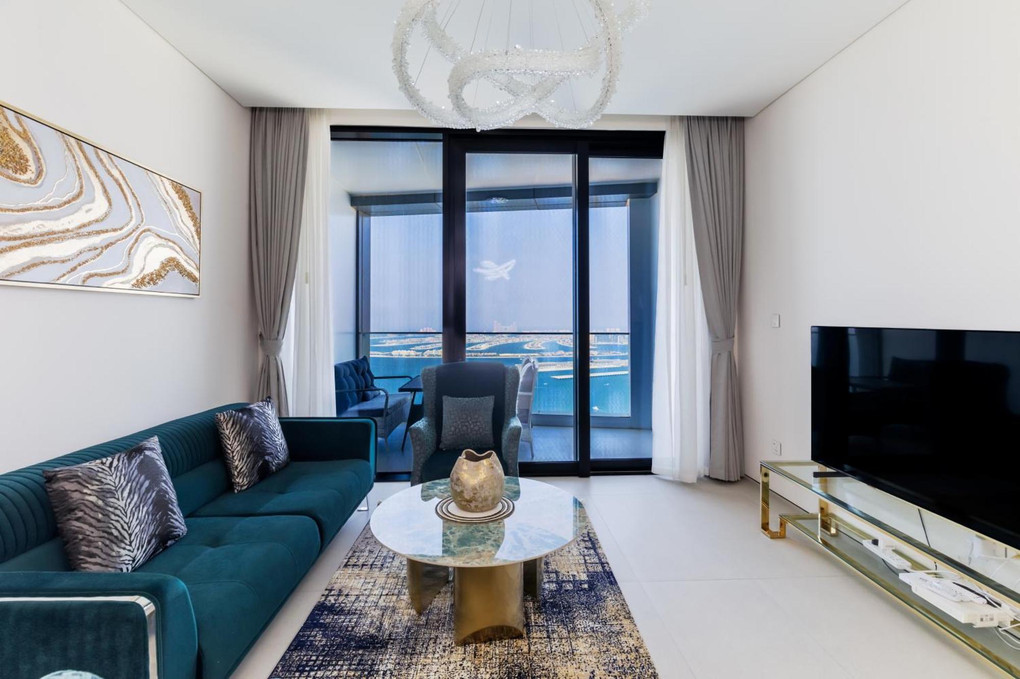 Apartment Panoramic Sea & Palm Views 2br Address Jbr *