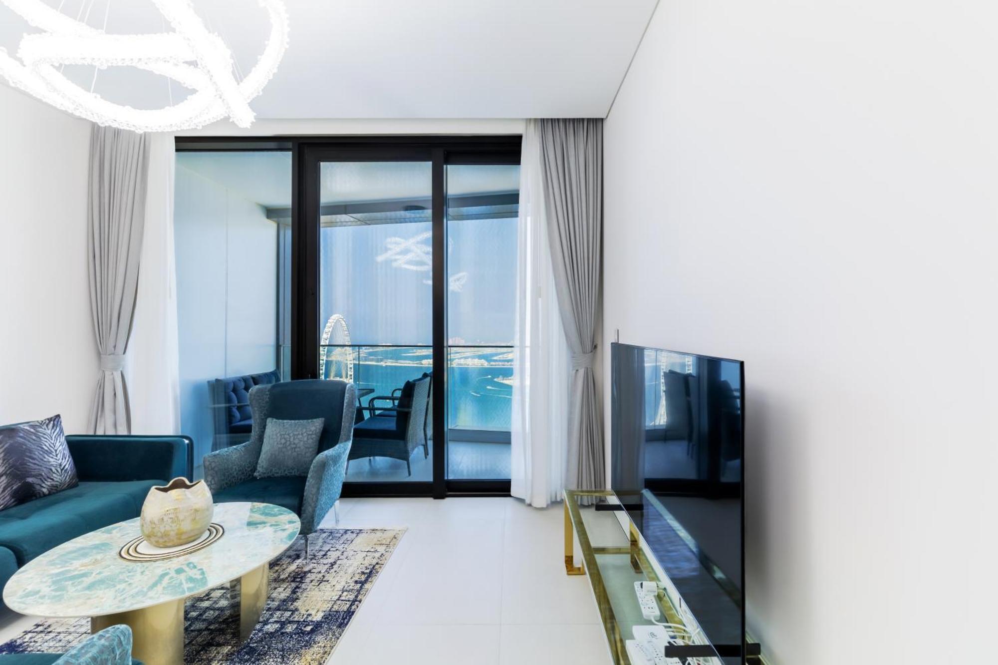 Panoramic Sea & Palm Views 2br Address Jbr Apartment