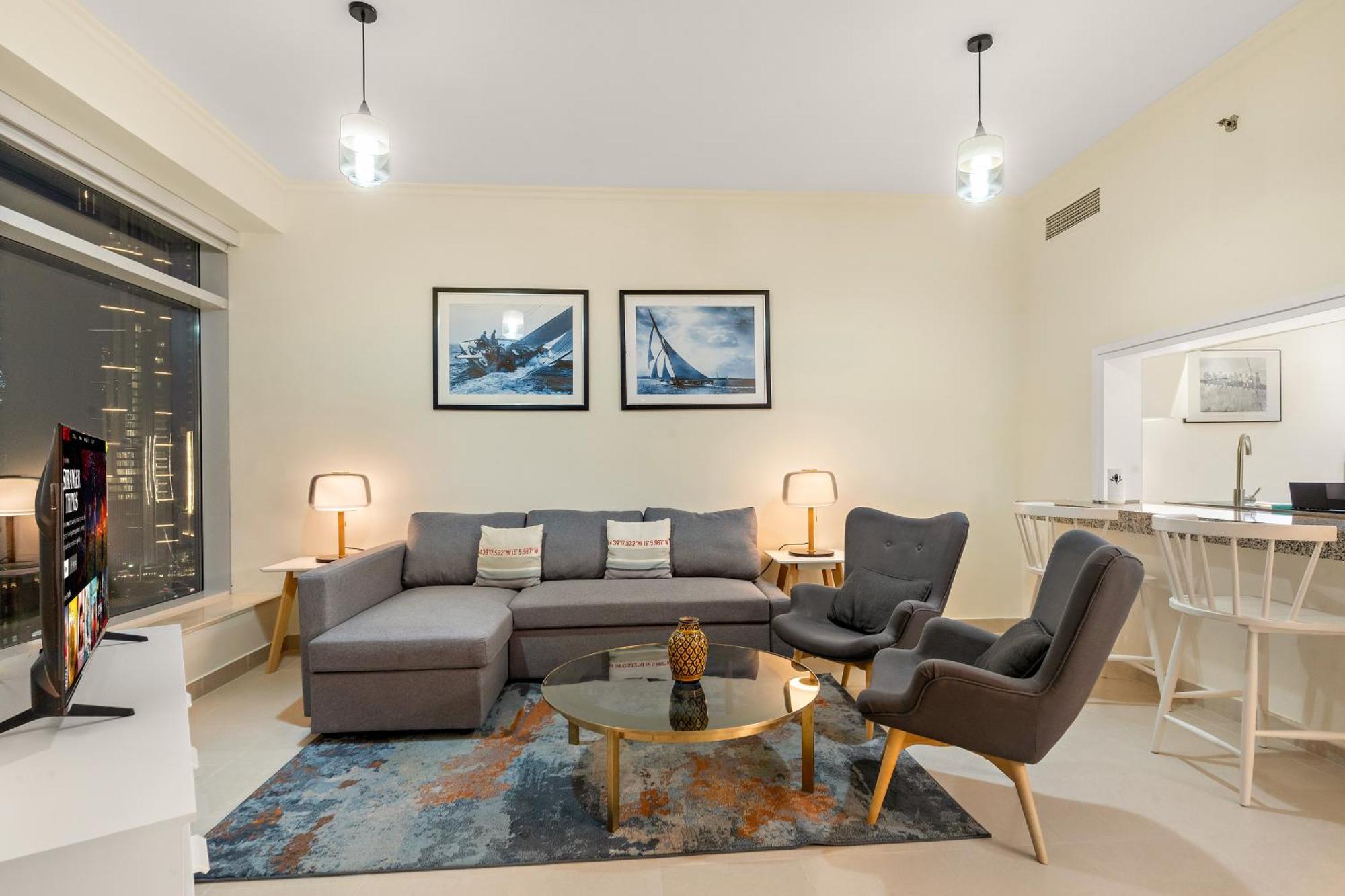 Prime 2br With Balcony & Full Burj Khalifa Views Apartment
