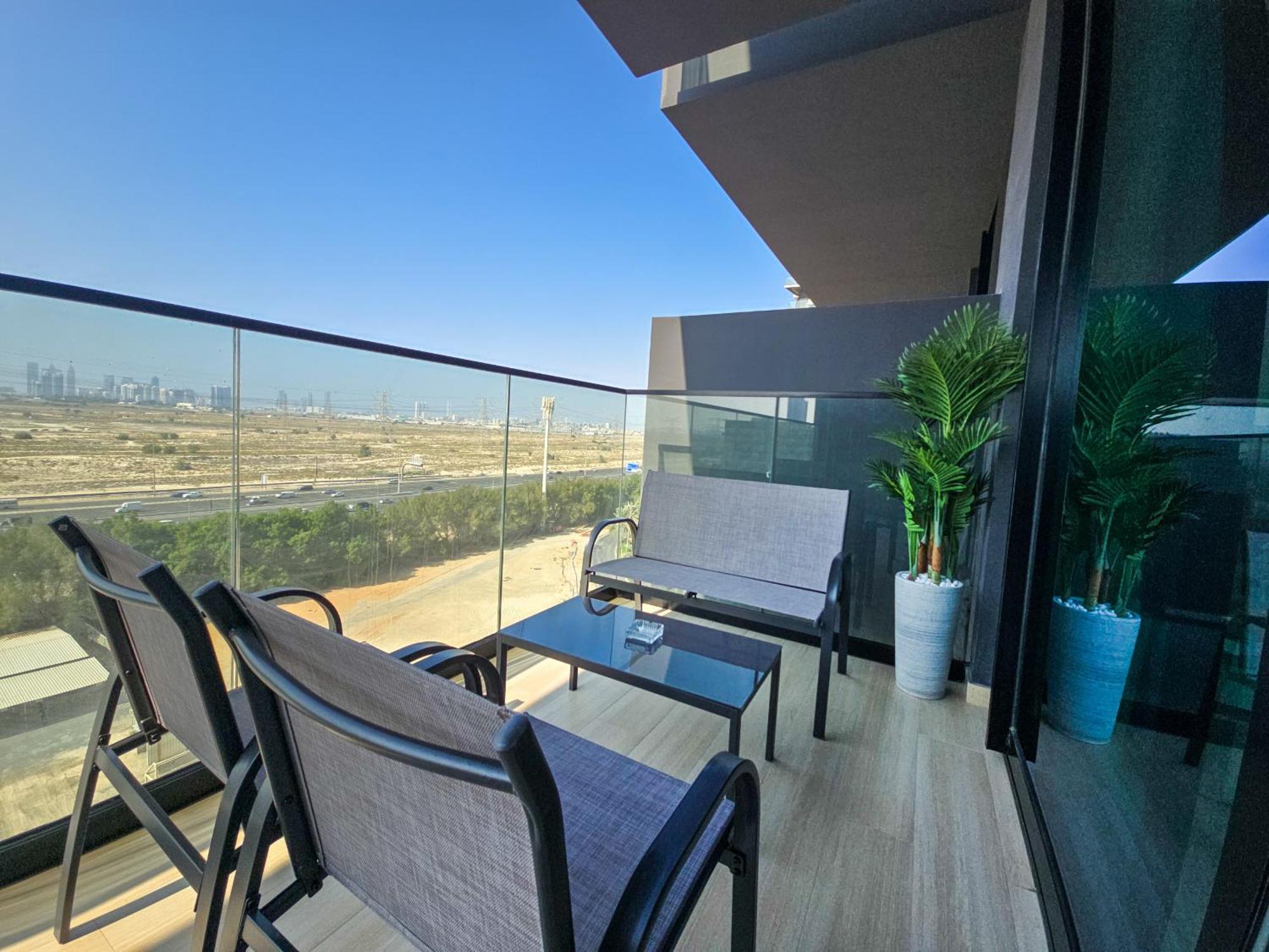 Easygo-serene 1bdr With Terrace Binghatti Corner Jvc Apartment *