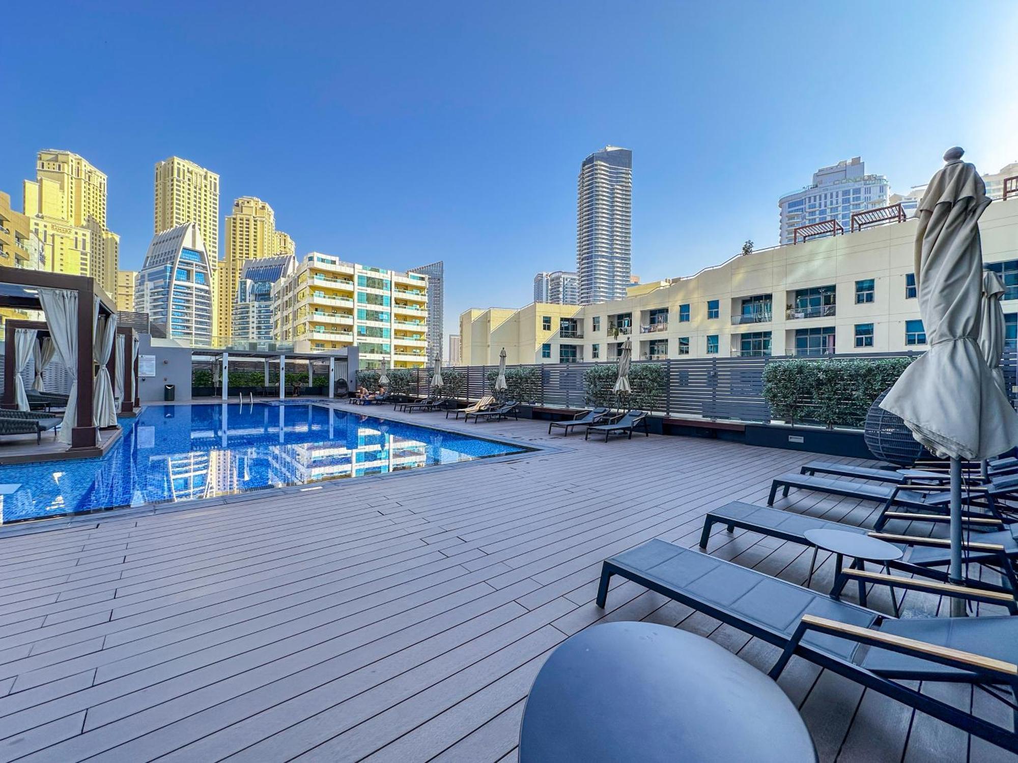 Super Luxury Flat Desing With Sea, Marina And Pool View Apartment *