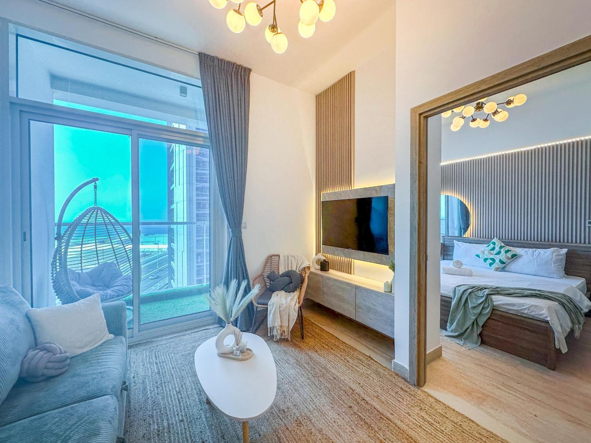 Super Luxury Flat Desing With Sea, Marina And Pool View Dubai