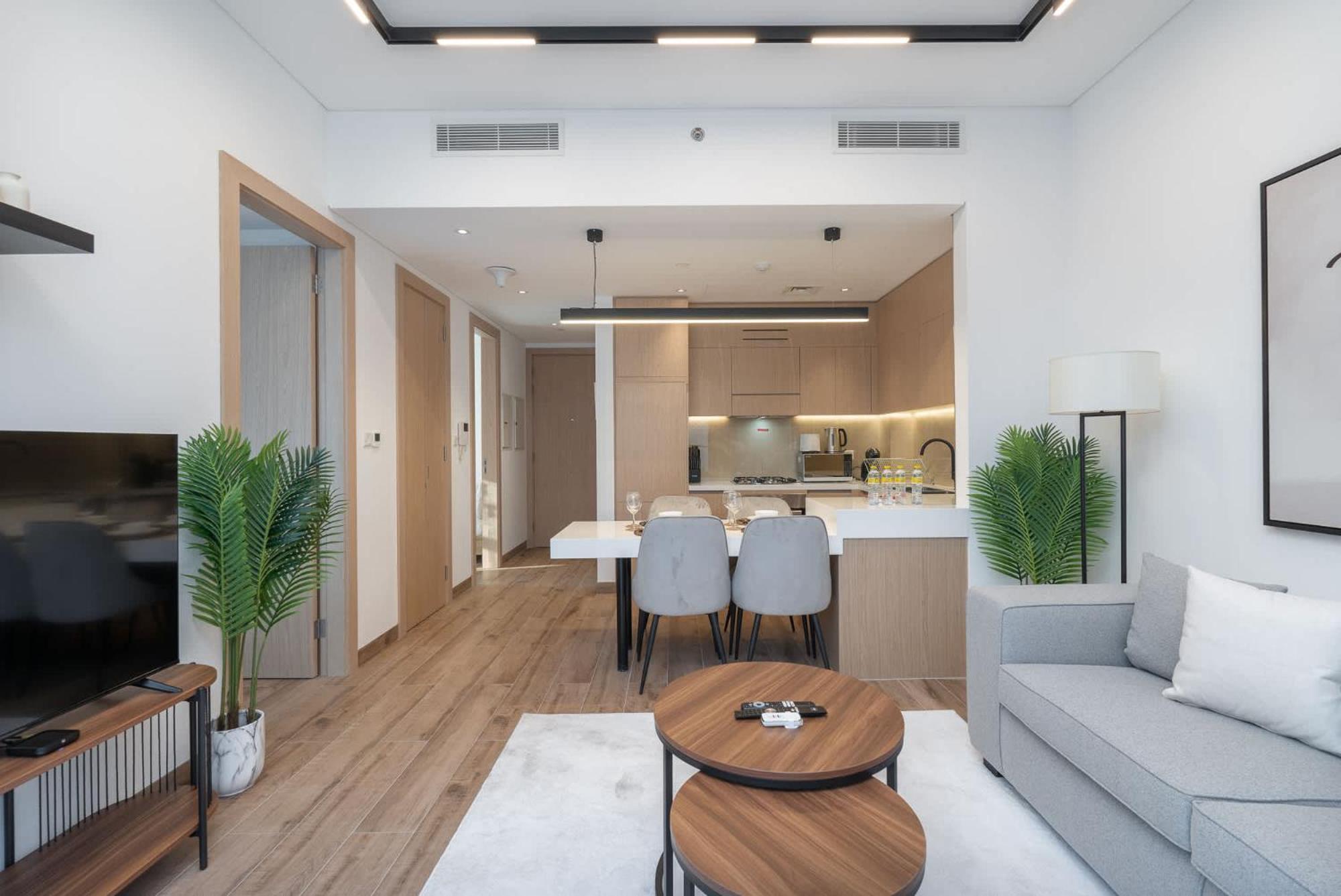 Stylish, Minimalist 2-bedroom In Jumeirah Village Circle *