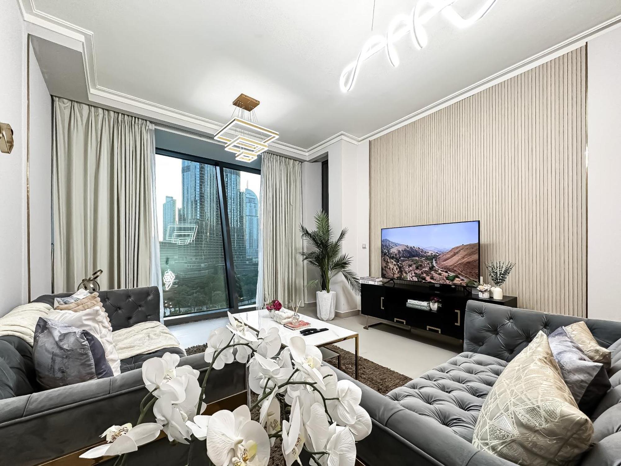Apartment Urban Luxury 2br With Spectacular Burj Khalifa View Dubai