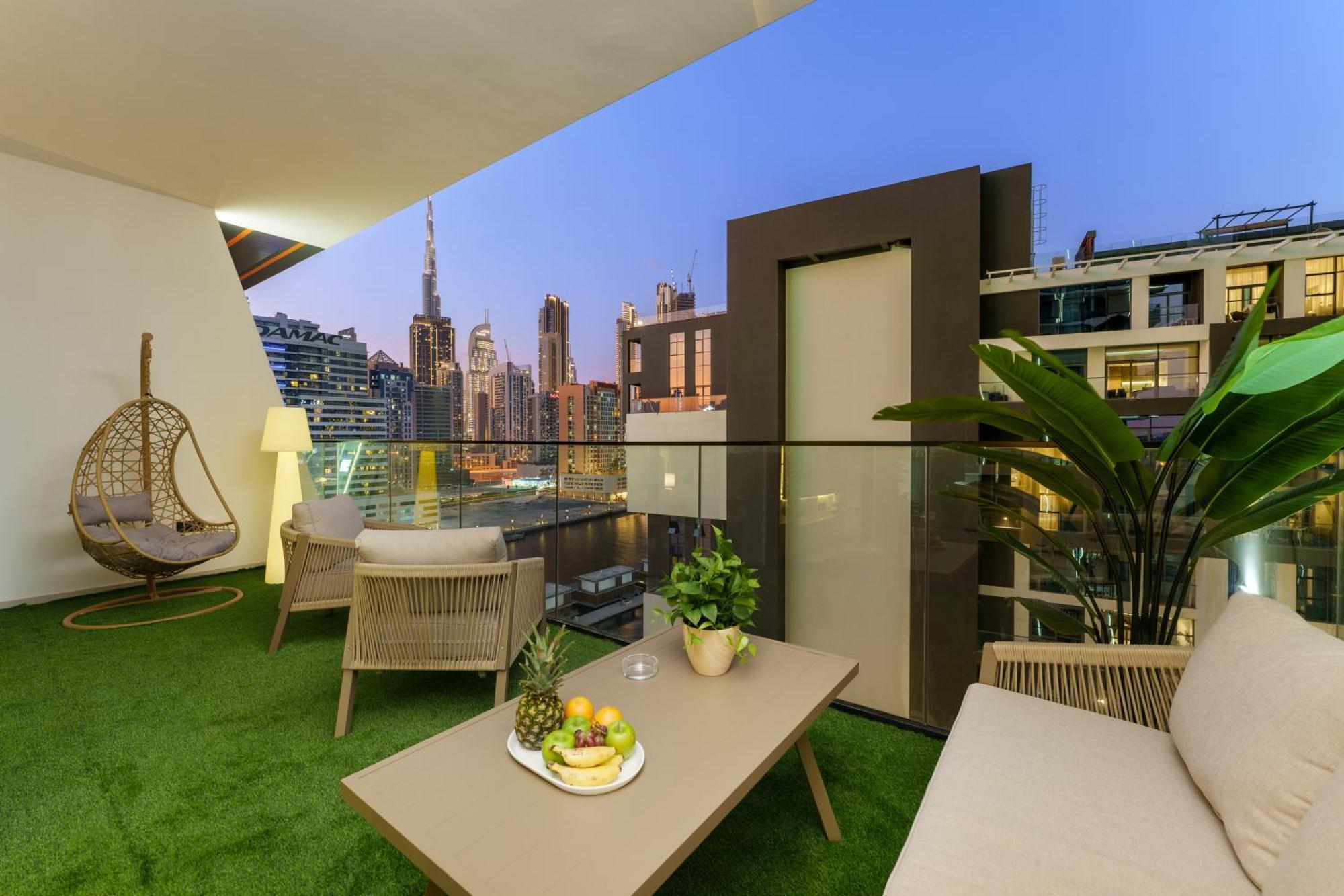 The Burj And Canal Views