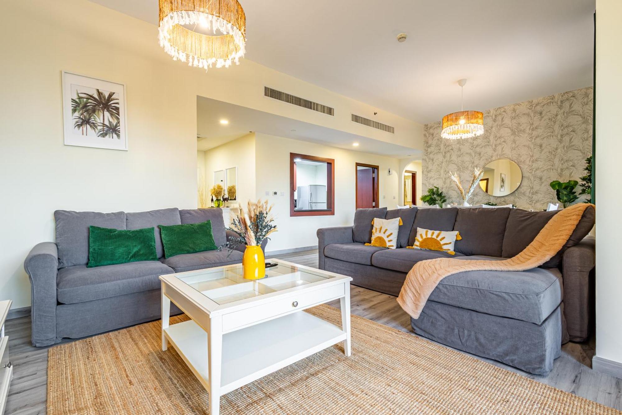 Family & Group Paradise - Jbr 3 Min Walk - Ain Views - Heart Of Jbr - 14 People Apartment