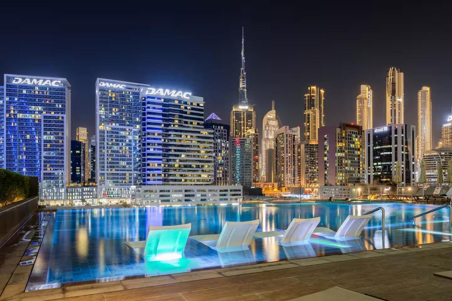 Luxury With Burj Khalifa View, Balcony Netflix Wehome Premium
