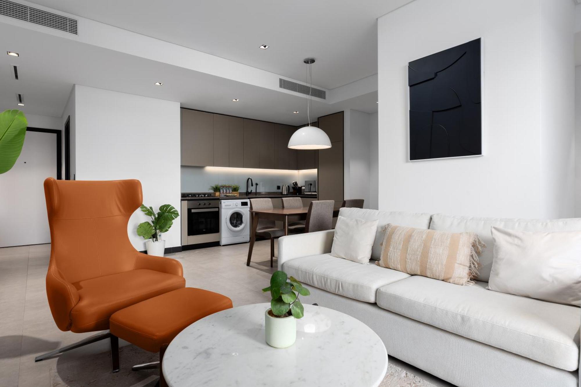 Apartment Waves - Spacious 2br With Burj Views & Terrace Dubai