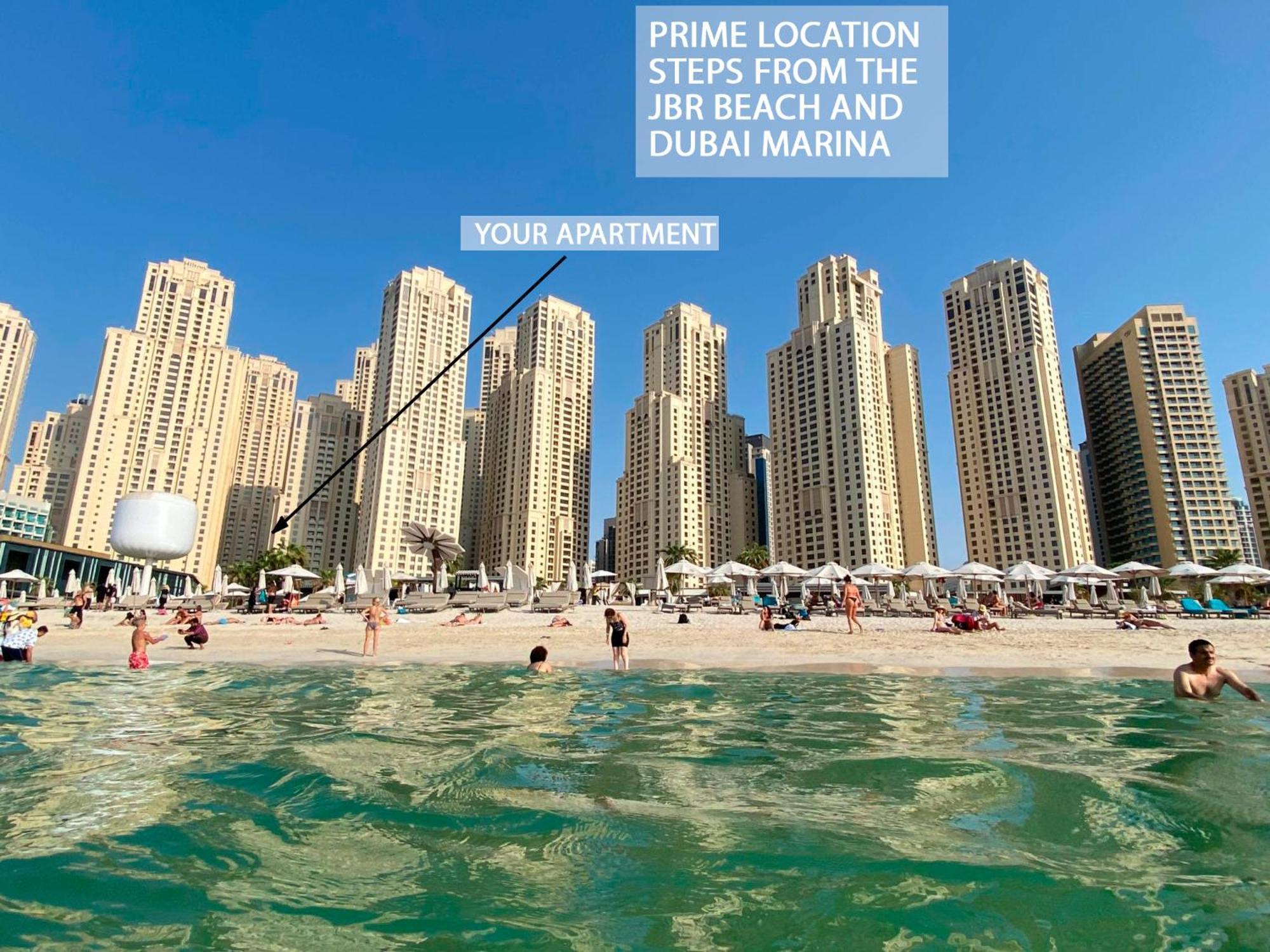 Stylish Beachside 3 Beds In Jbr Apartment *