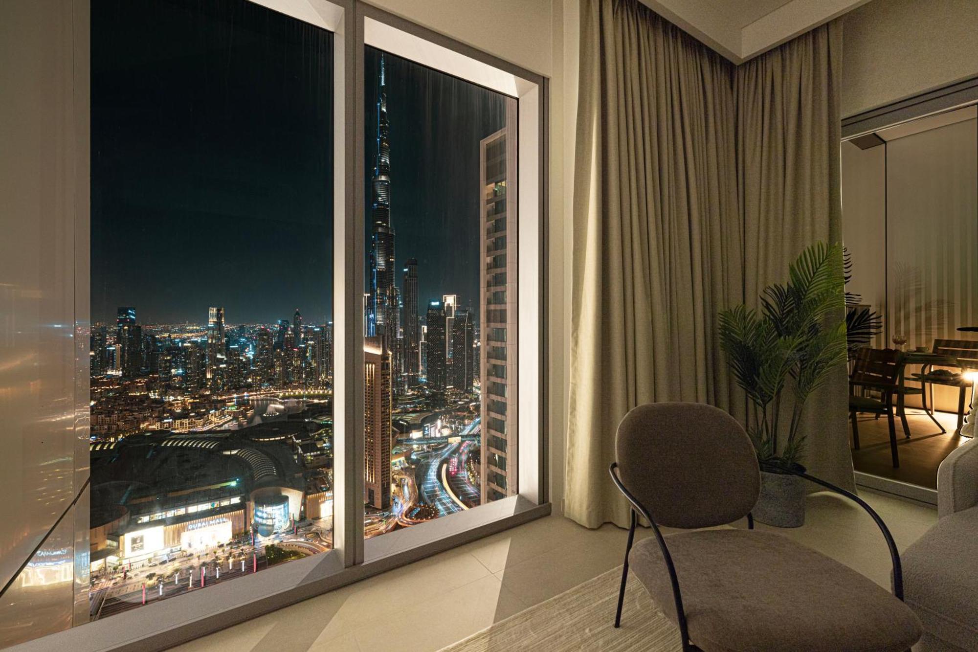 Premium 2 Bedroom High-floor Offering Spectacular Burj Khalifa & Fountain Views, Steps Away From Mall - Downtown By Stayfinity - Max 8 Guests Apartment Dubai
