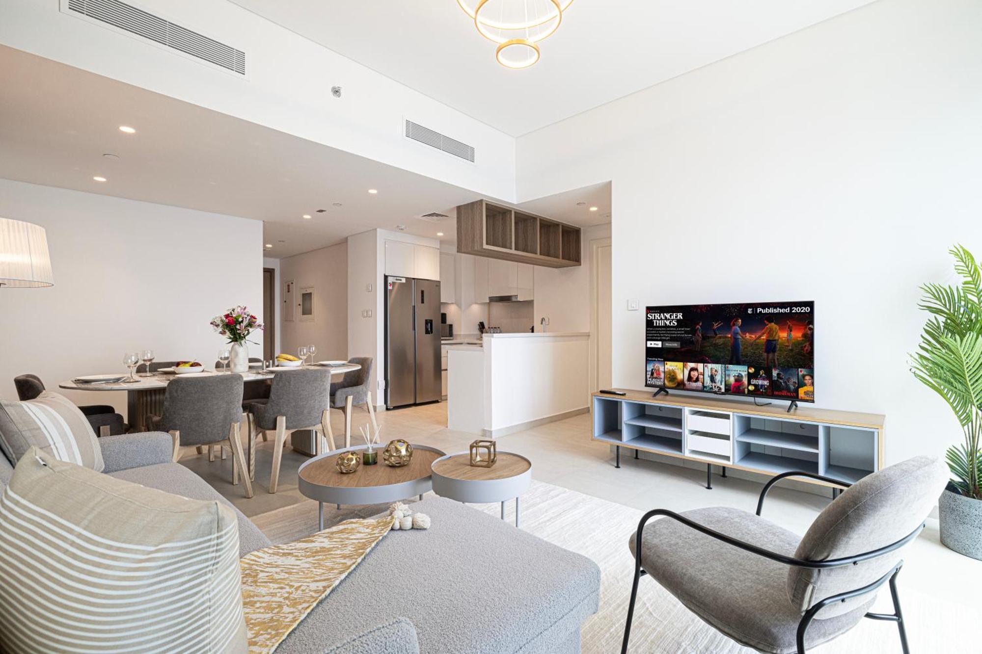 Apartment Premium 2 Bedroom High-floor Offering Spectacular Burj Khalifa & Fountain Views, Steps Away From Mall - Downtown By Stayfinity - Max 8 Guests