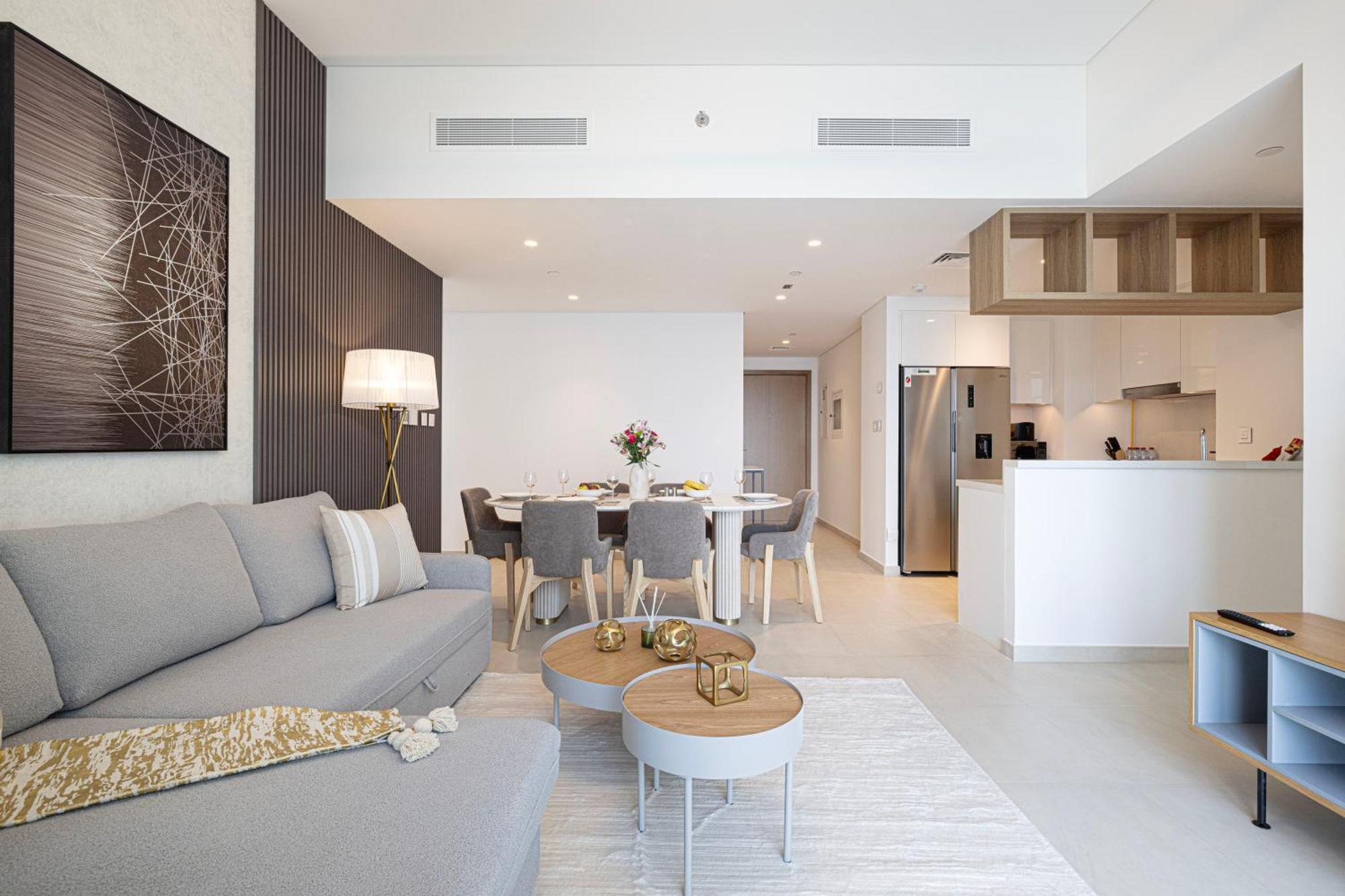 Premium 2 Bedroom High-floor Offering Spectacular Burj Khalifa & Fountain Views, Steps Away From Mall - Downtown By Stayfinity - Max 8 Guests Apartment
