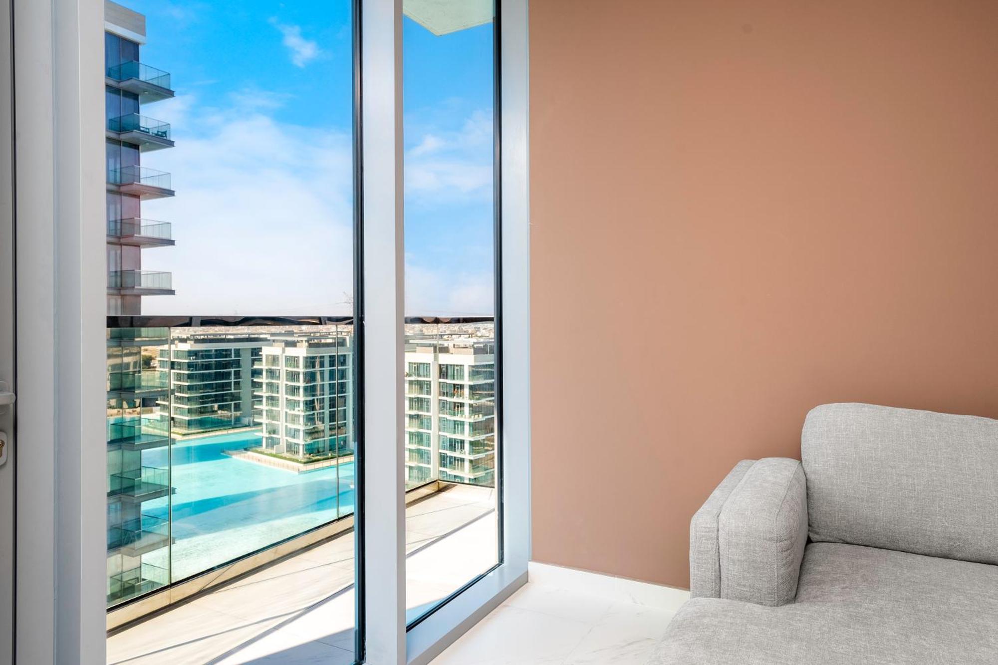 Bookable - District One, Crystal Lagos - 2 Bedroom With Study Apartment Dubai