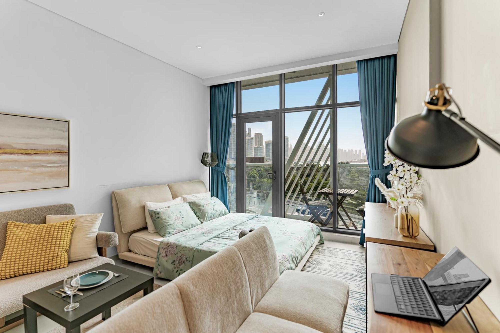 Cozy Sea & Marina View With Rooftop Pool & Private In Palm Jumeirah, Steps To Nakheel Mall Apartment *