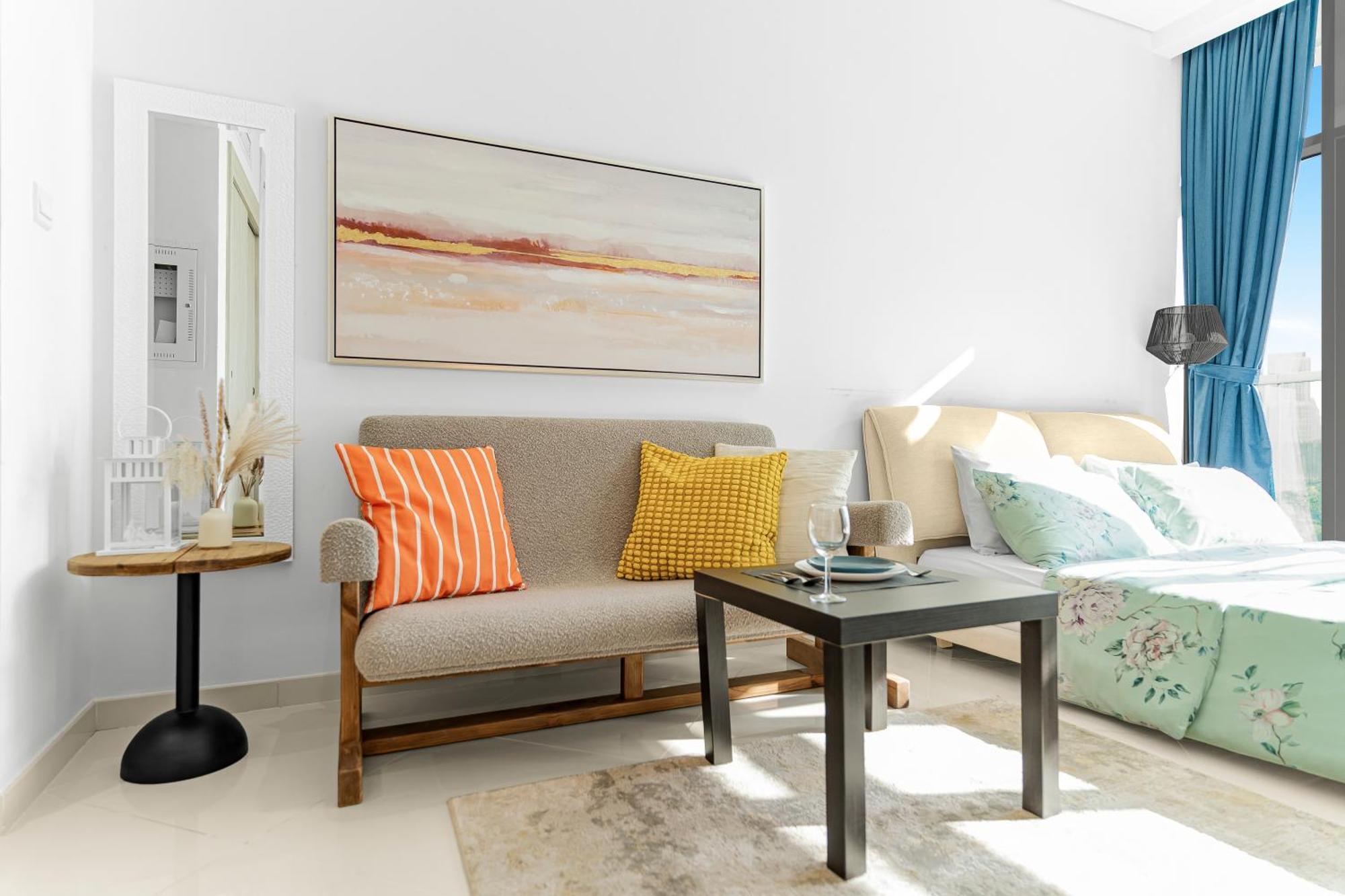 Apartment Cozy Sea & Marina View With Rooftop Pool & Private In Palm Jumeirah, Steps To Nakheel Mall