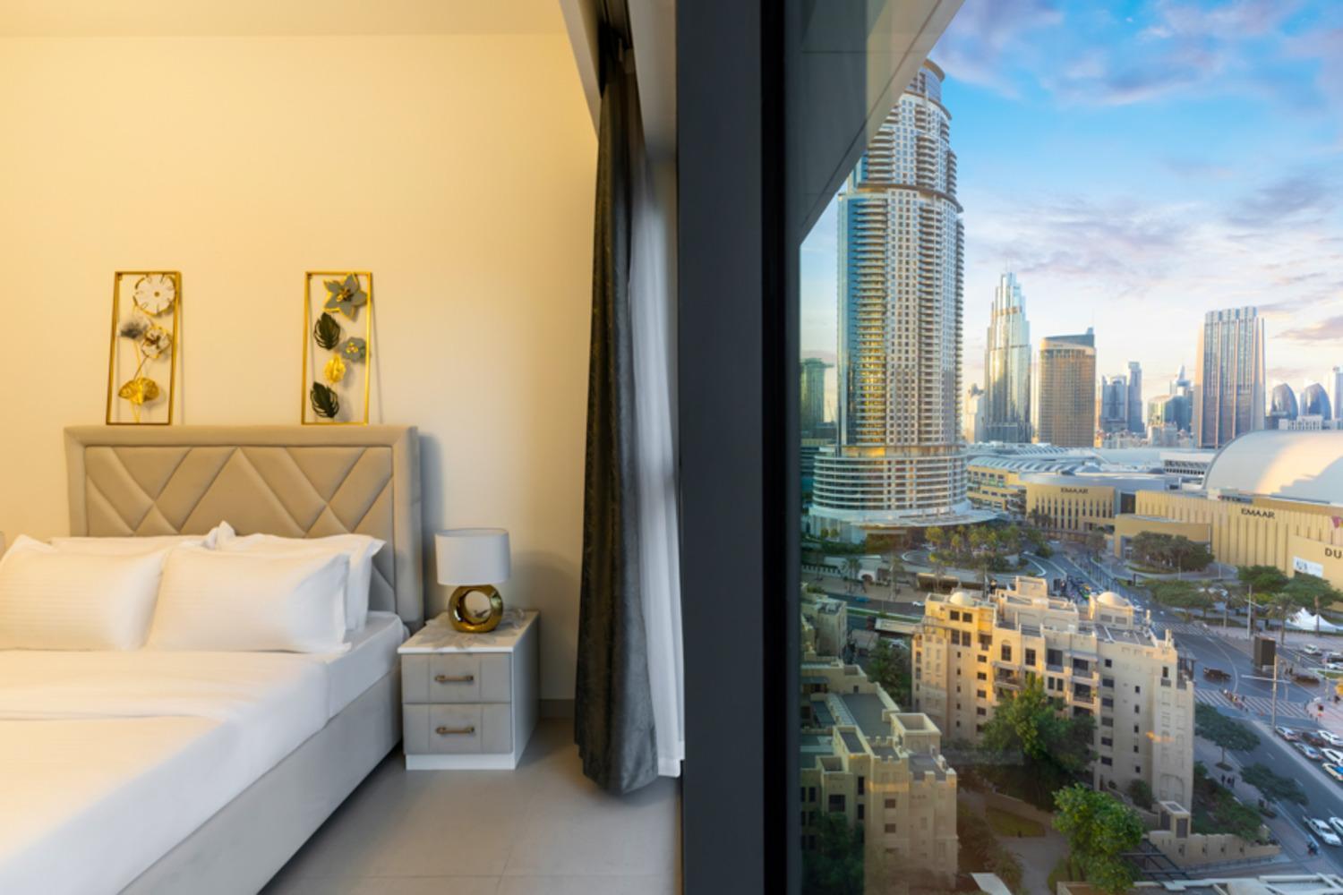 Apartment Fam Living - Burj Royale 2bedroom - Fountain And Burj Views