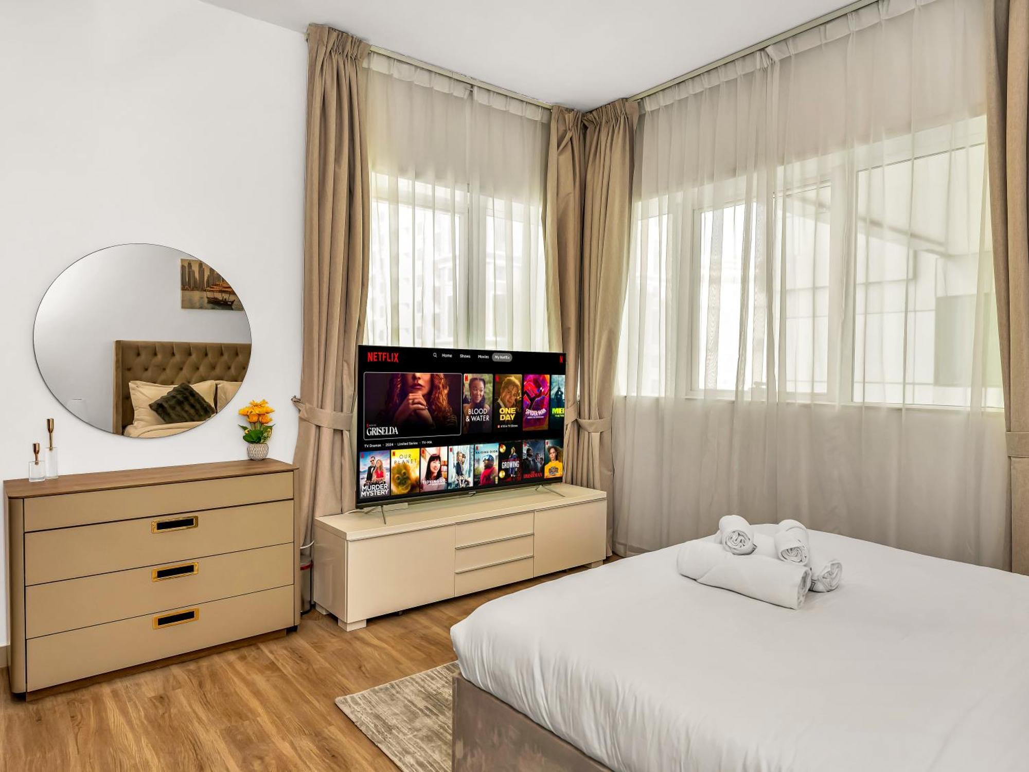 Spacious 3br High Floor Palm View In Marina Apartment *
