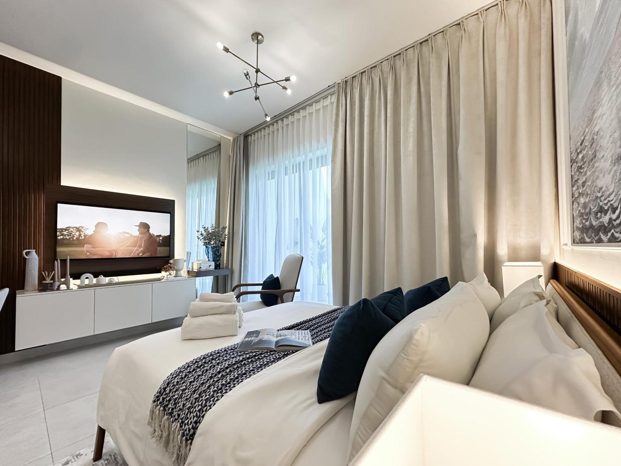 Apartment Trophy - Santorini Burjkhalifa & Canal Views Sofa Bed Dubai