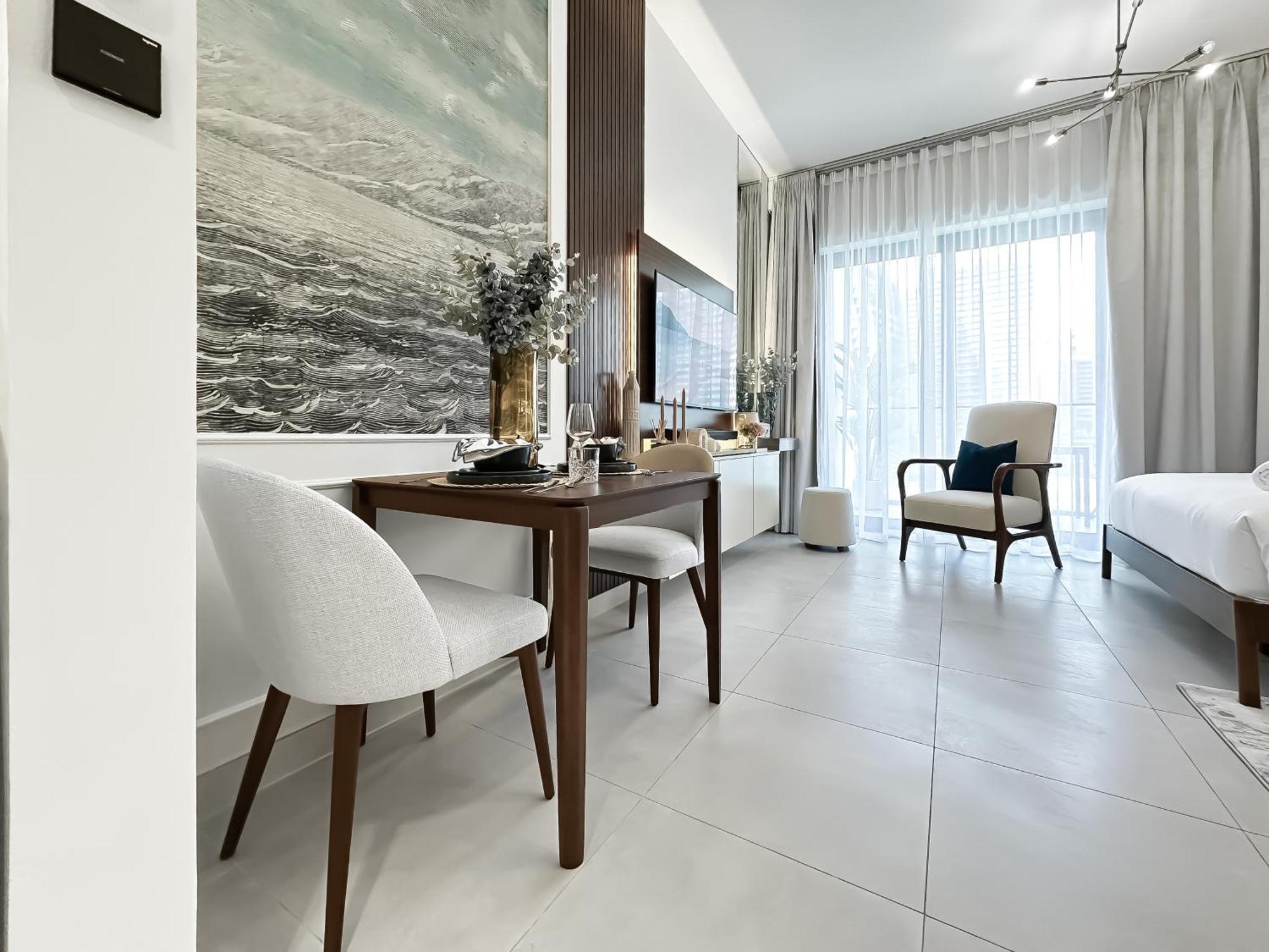 Trophy - Santorini Burjkhalifa & Canal Views Sofa Bed Apartment Dubai
