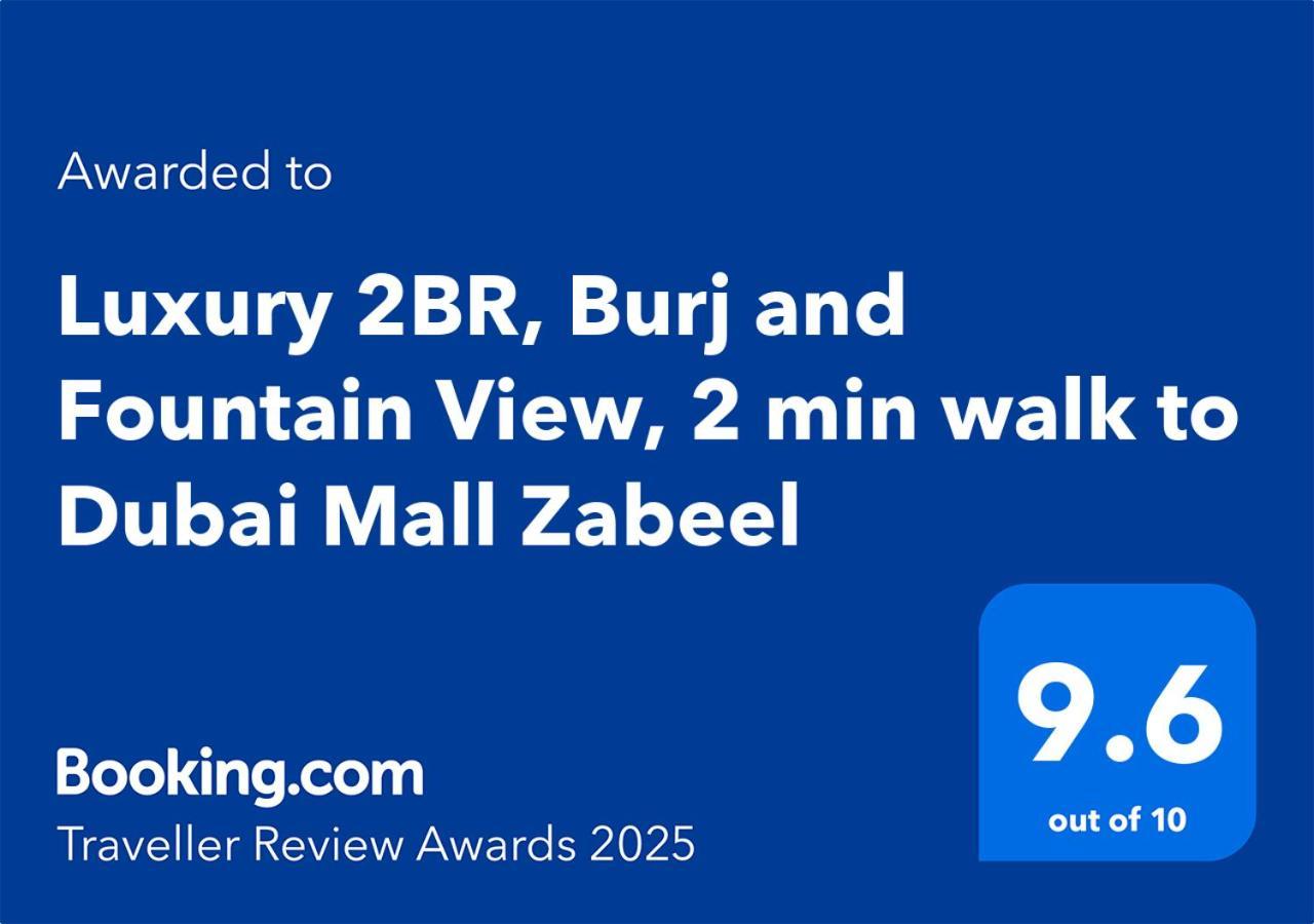 Luxury 2br, Burj And Fountain View, 2 Min Walk To Mall Apartment