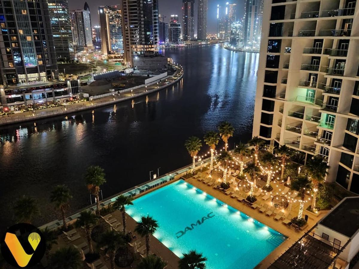Apartment Vogue Damac Maison Prive Balcony & Pool With Canal View Prime Business Bay Location, Steps From Downtown & Burj Khalifa *