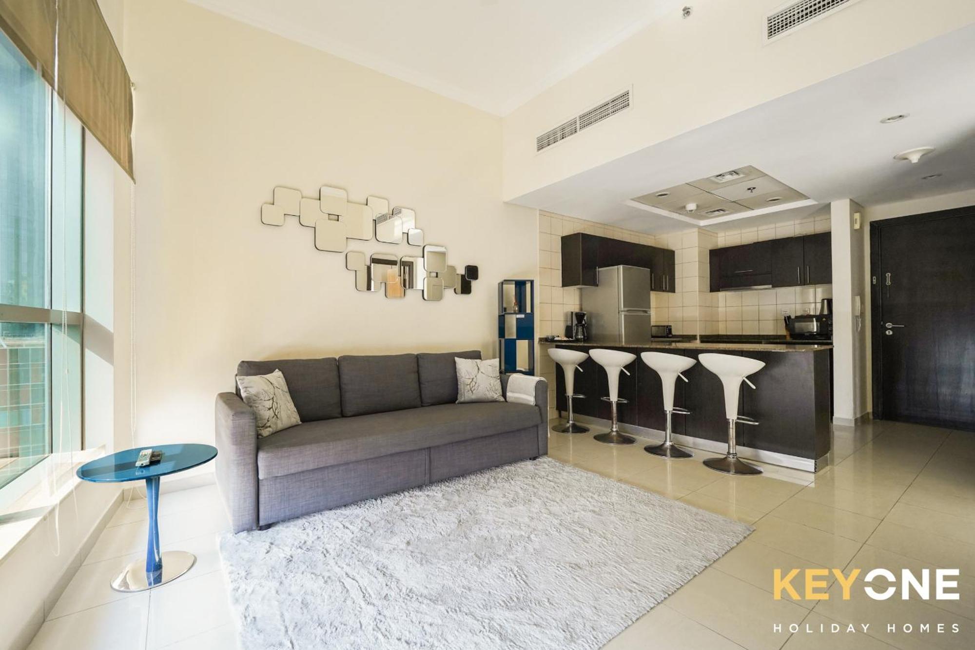 Contemporary One Bedroom With Full Marina View Apartment