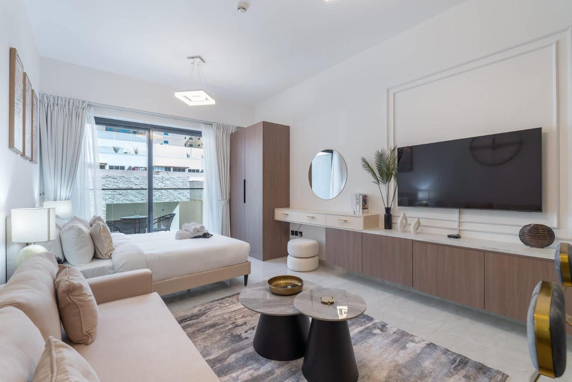 Peaceful Charming Perfect For 4 In Jvc Apartment Dubai