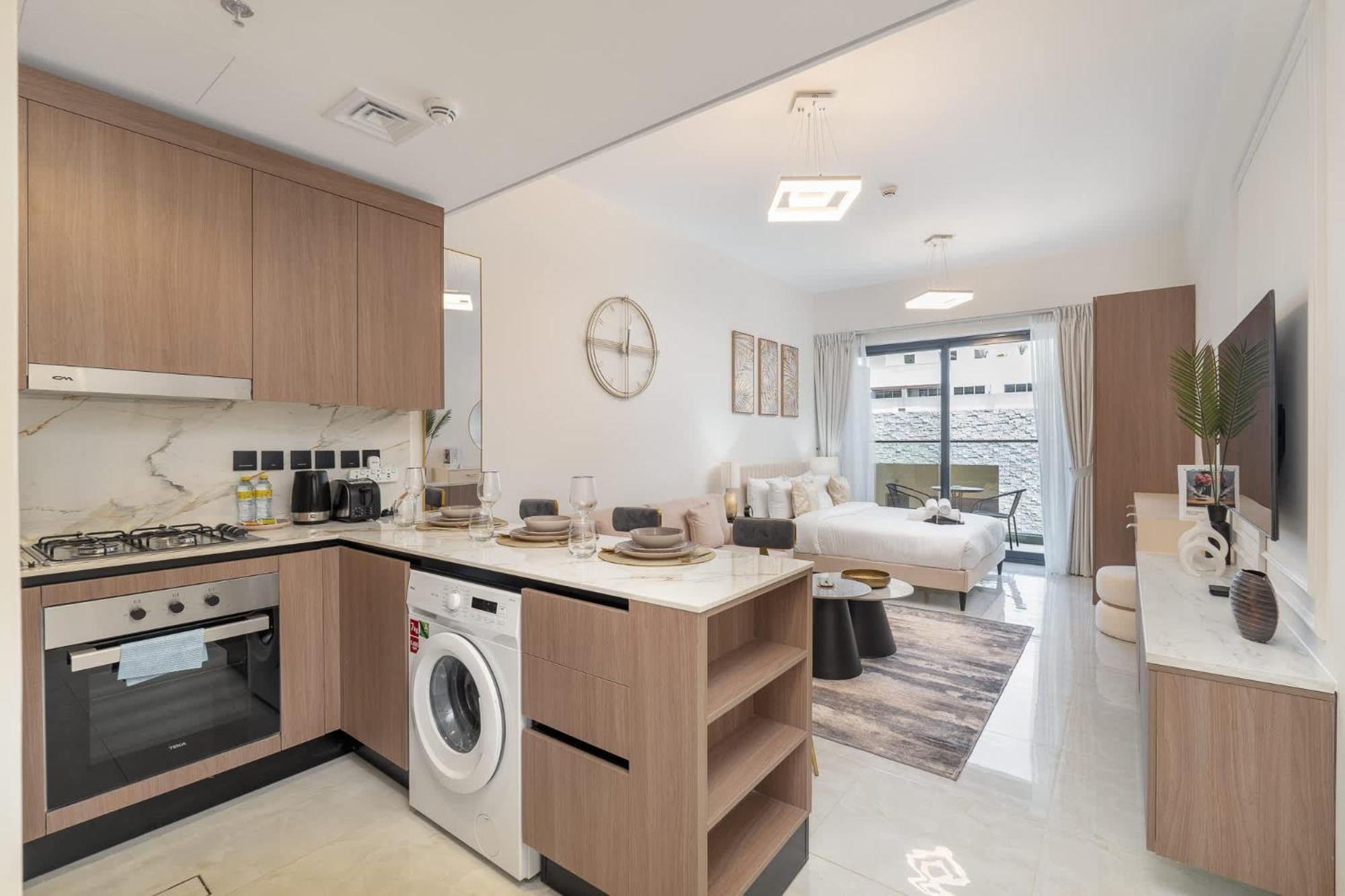 Apartment Peaceful Charming Perfect For 4 In Jvc Dubai