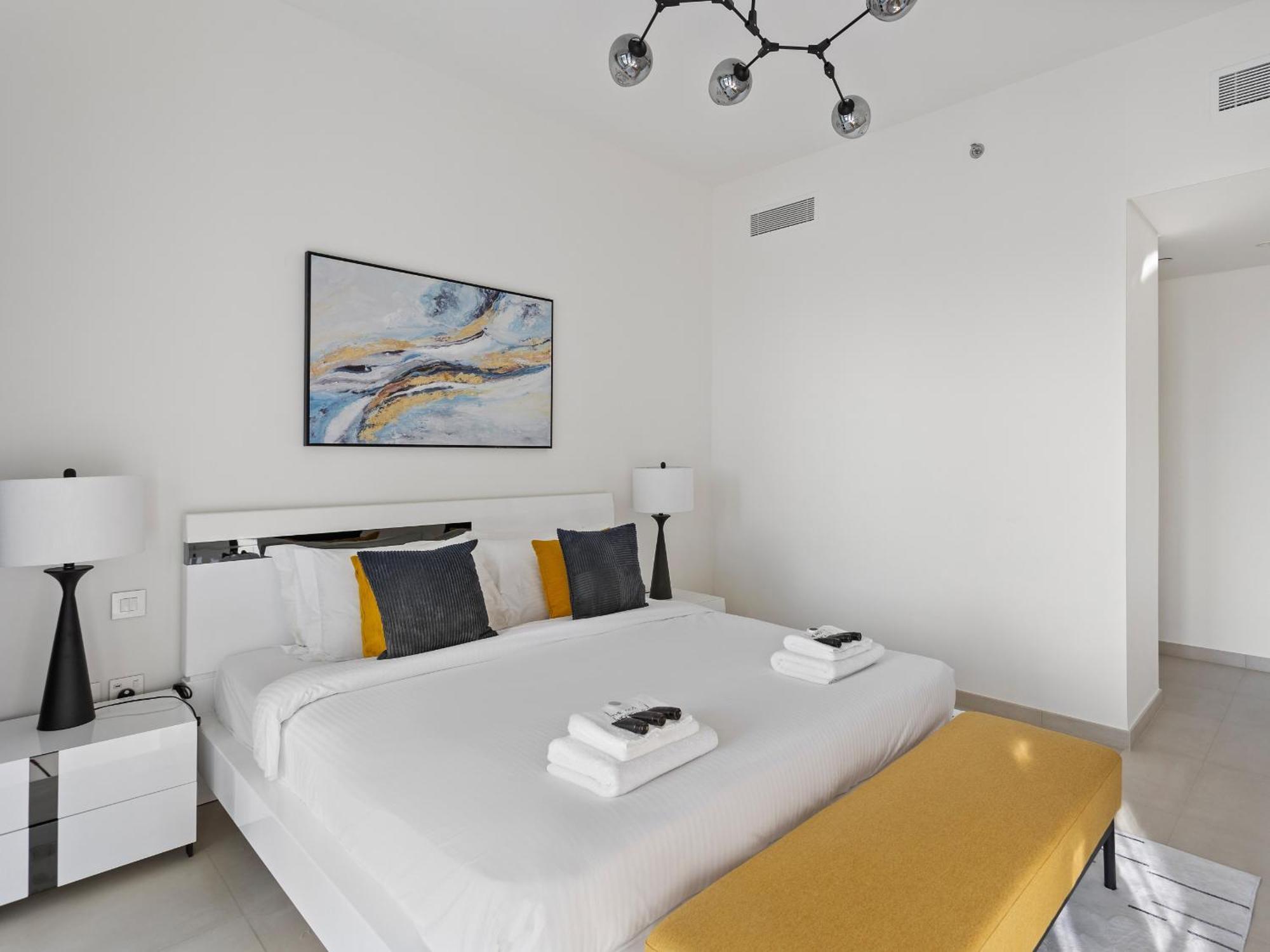 Skyline 3bdr 1guest With Burj Khalifa & Fountain View Dubai