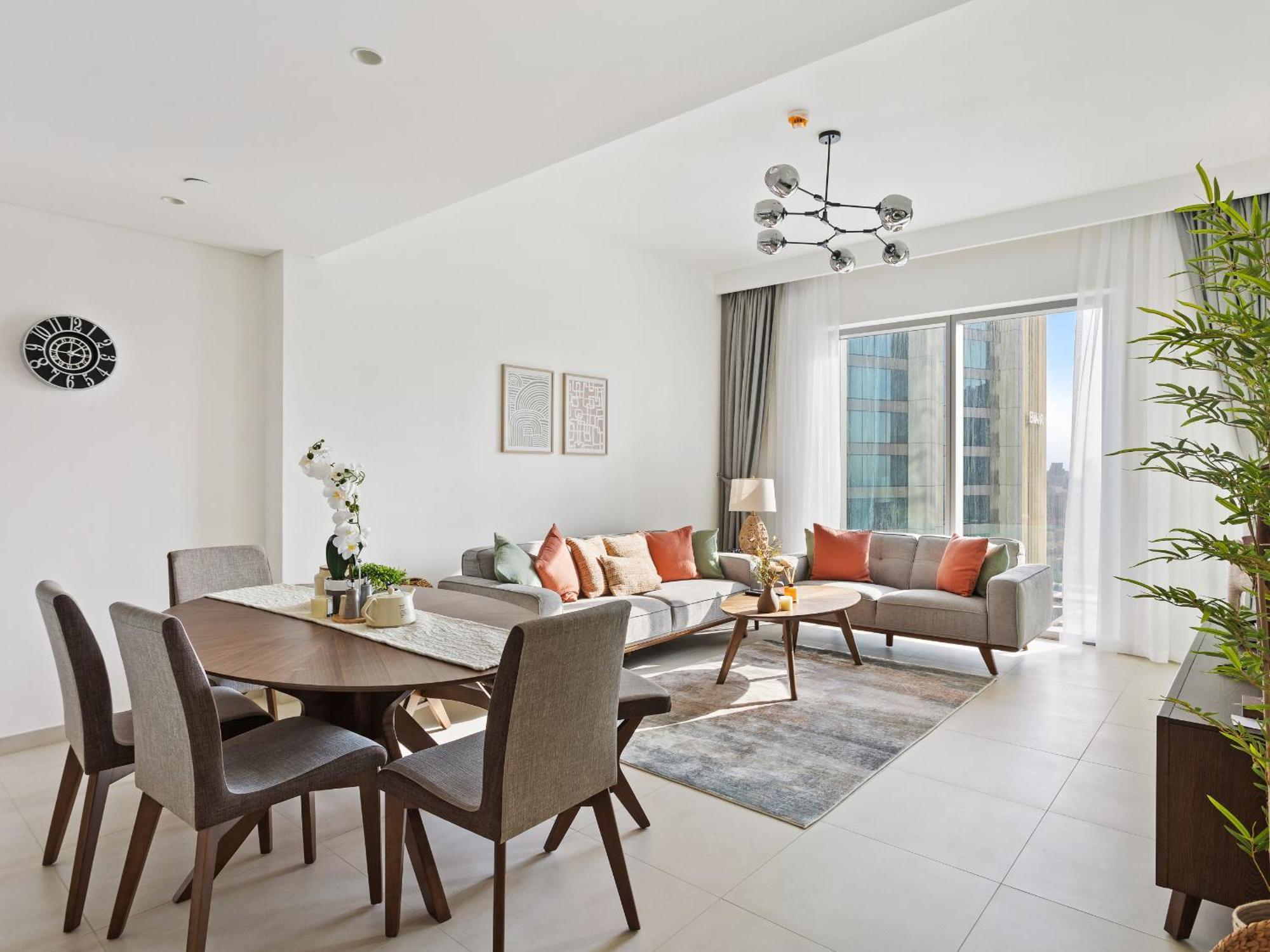 Apartment Skyline 3bdr 1guest With Burj Khalifa & Fountain View Dubai