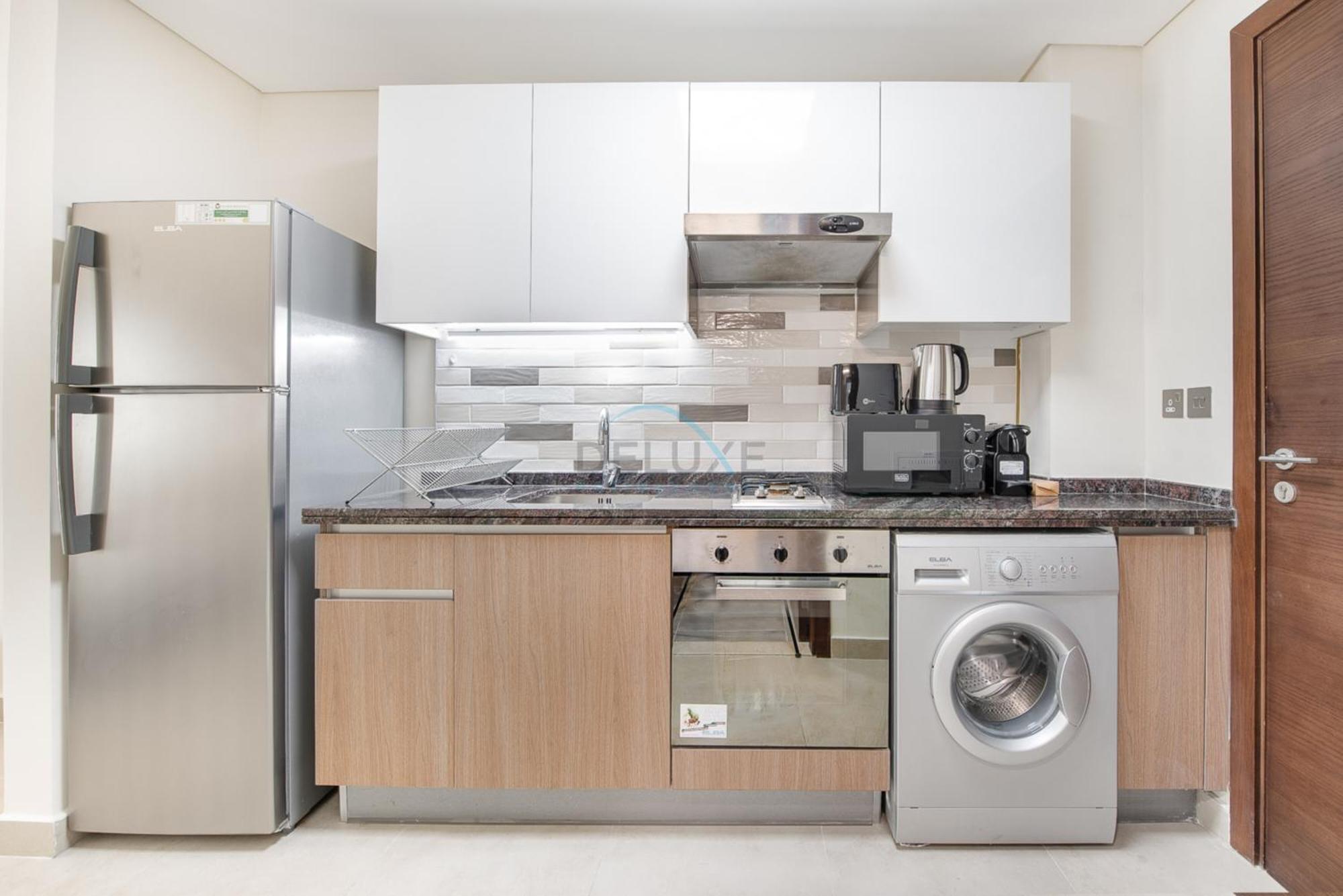 Private Balcony With Peaceful Community View Studio, Azizi Samia, Jebel Ali By Deluxe Homes *