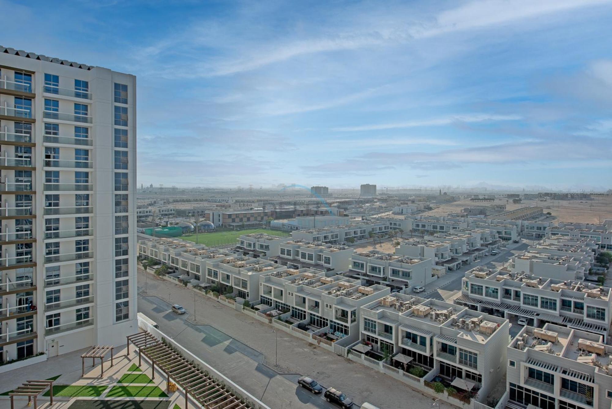Private Balcony With Peaceful Community View Studio, Azizi Samia, Jebel Ali By Deluxe Homes Apartment *