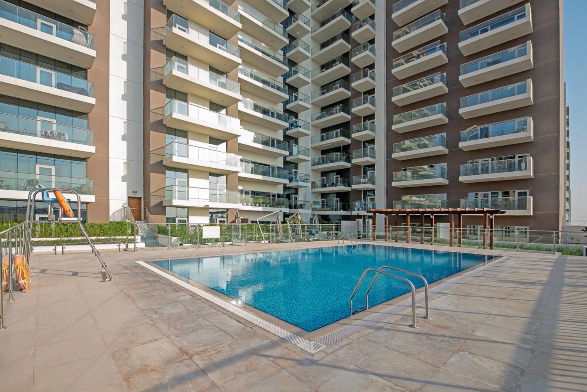 Apartment Private Balcony With Peaceful Community View Studio, Azizi Samia, Jebel Ali By Deluxe Homes
