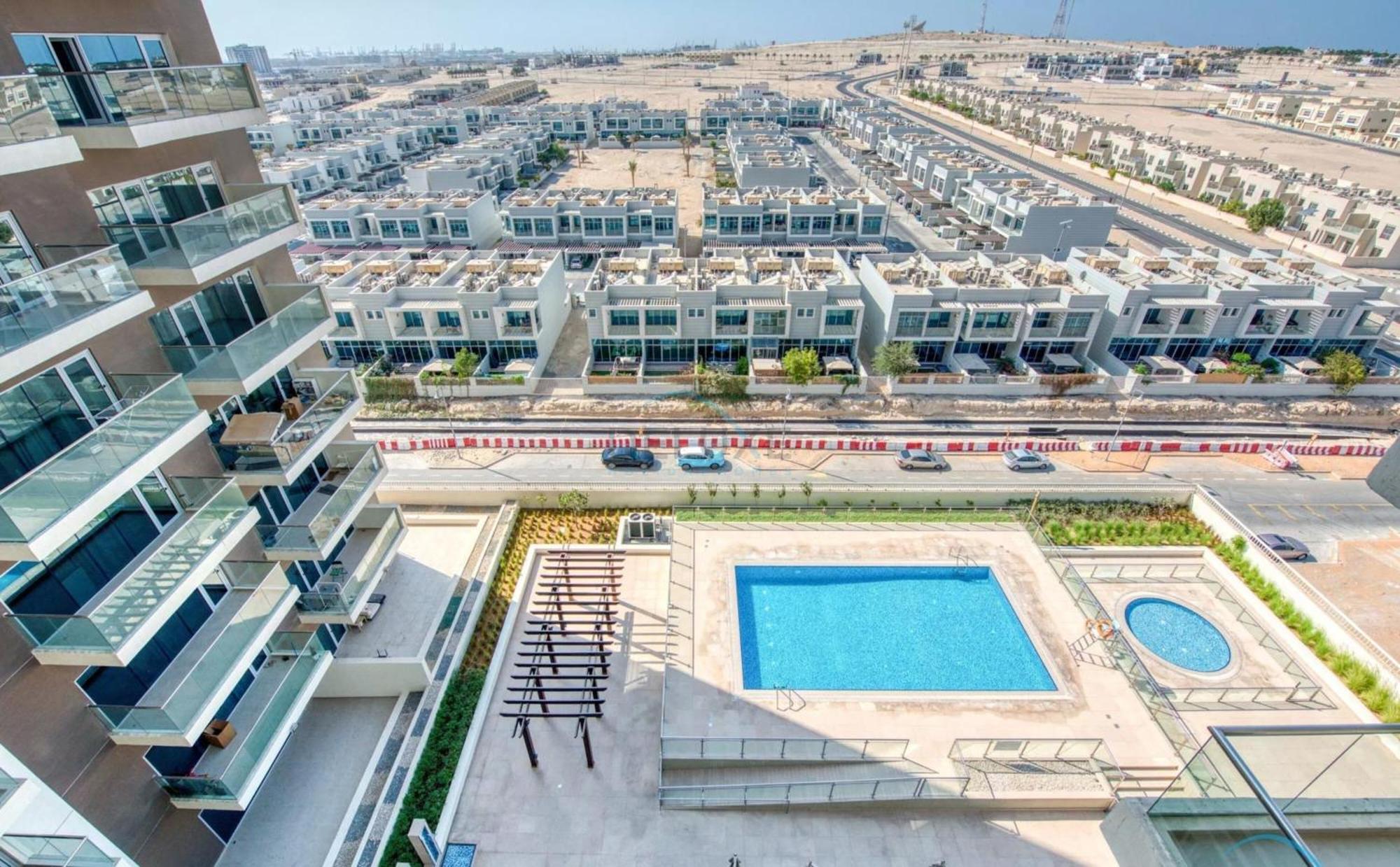 Private Balcony With Peaceful Community View Studio, Azizi Samia, Jebel Ali By Deluxe Homes Dubai