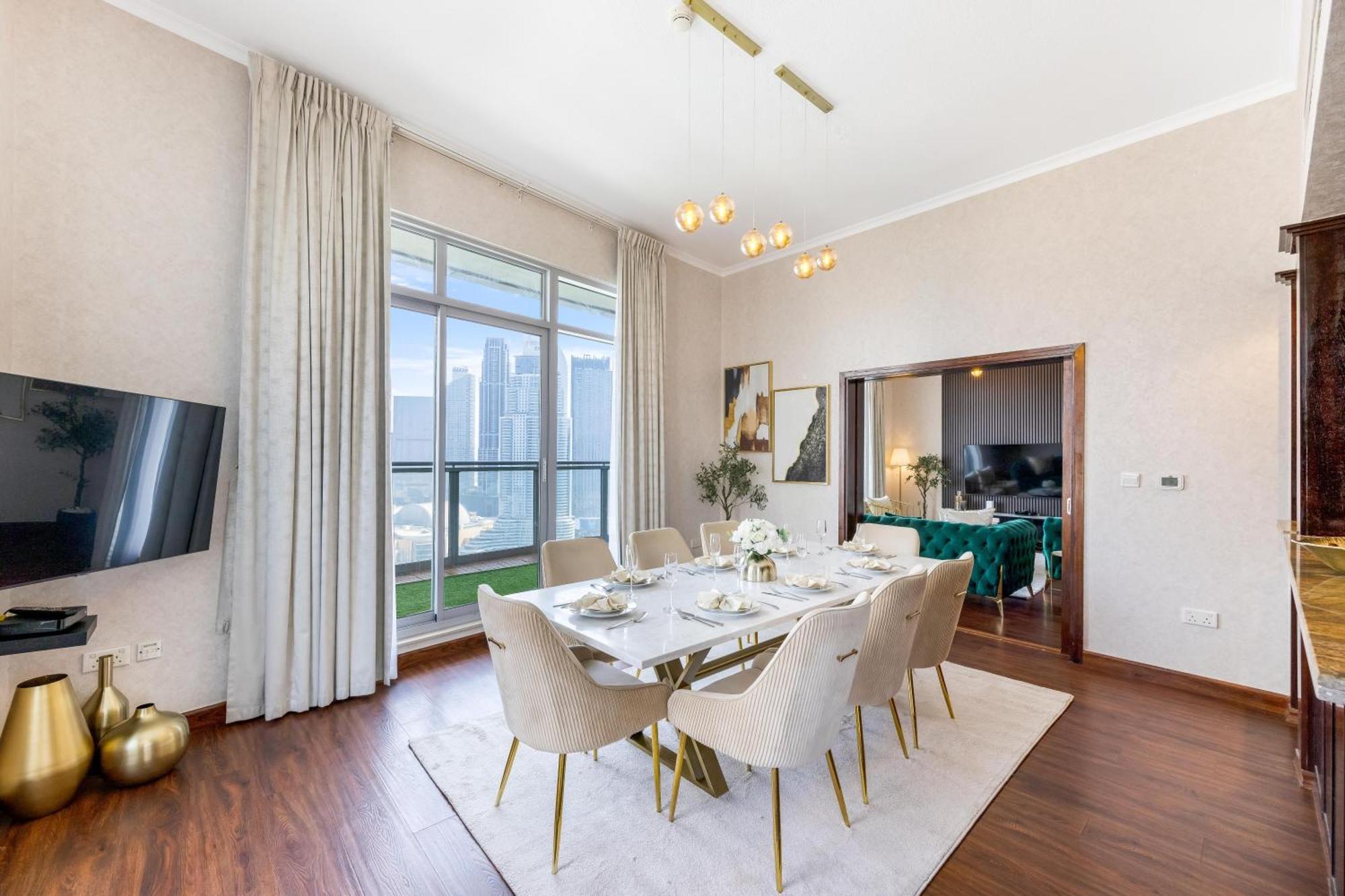 Apartment Durrani Homes - Alluring 5br Penthouse With Burj Khalifa And Fountain View Dubai