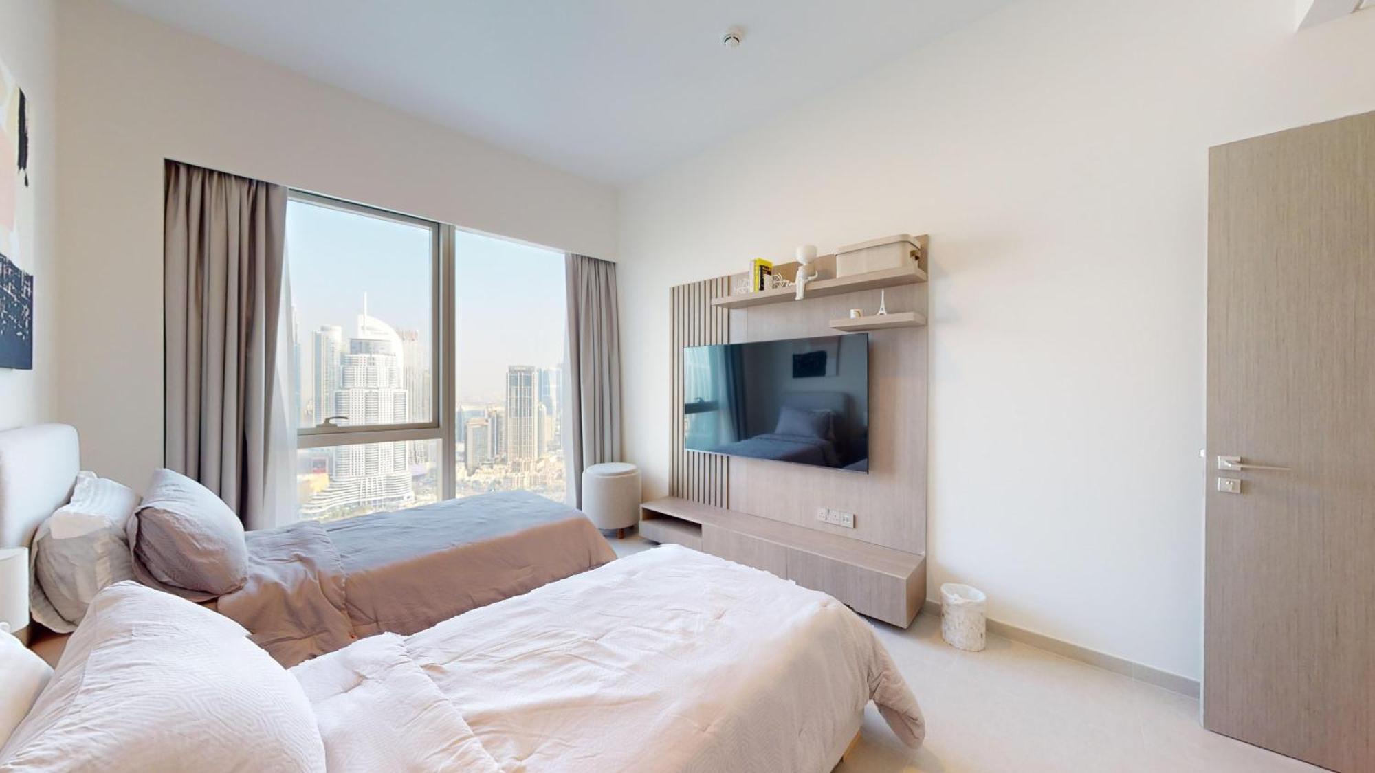 2 Bedroom Direct Burj Khalifa Downtown View Apartment *