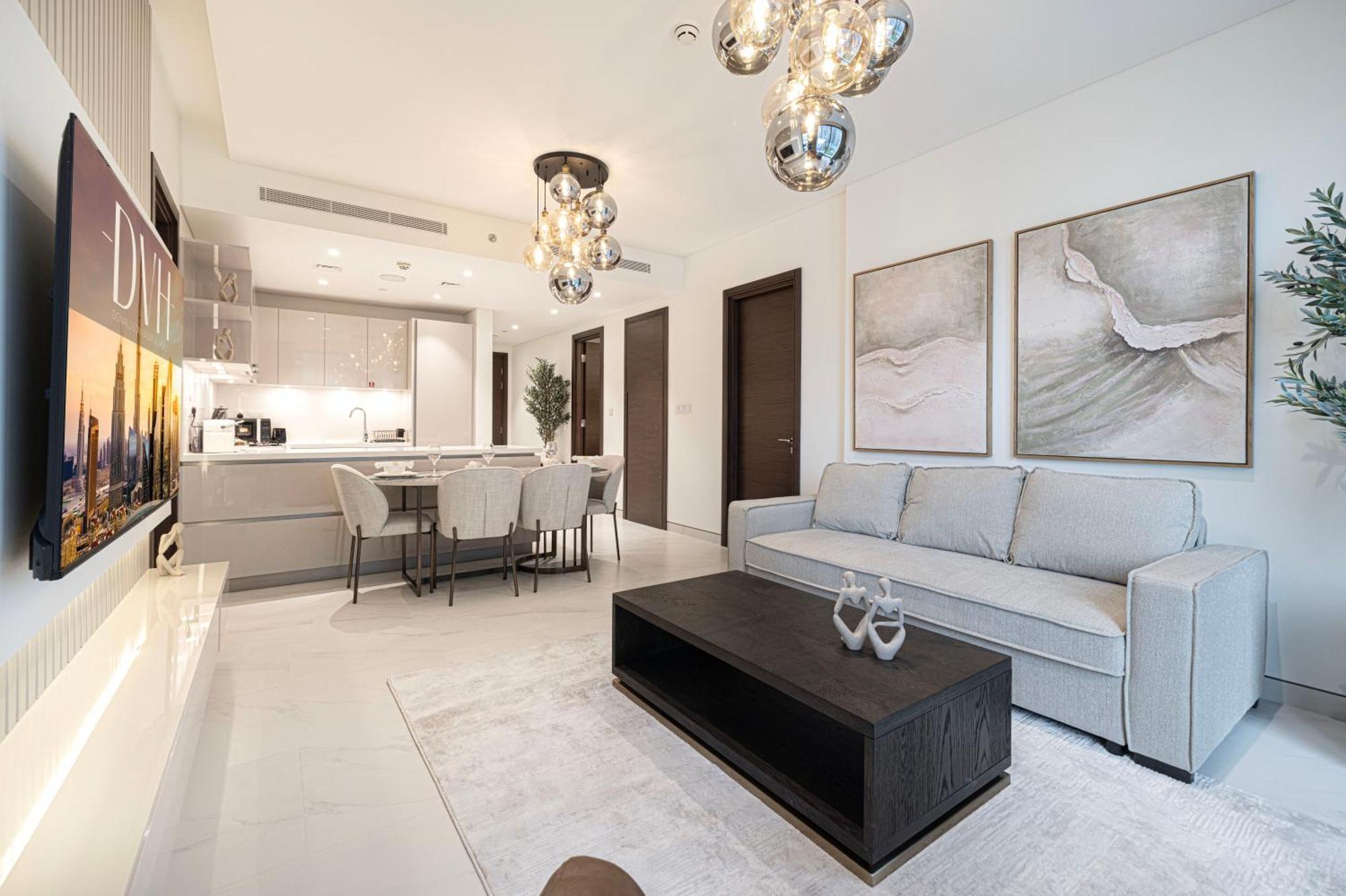 Apartment Chic 2br Creek Vista, Near Downtown, Burj Khalifa And Mall *