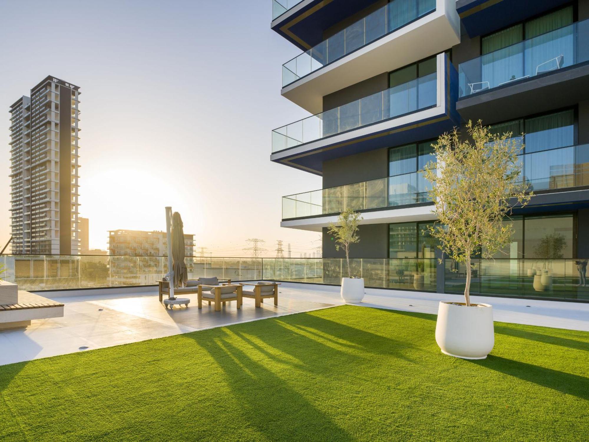 Easygo-serene 1bdr With Terrace Binghatti Corner Jvc Apartment Dubai