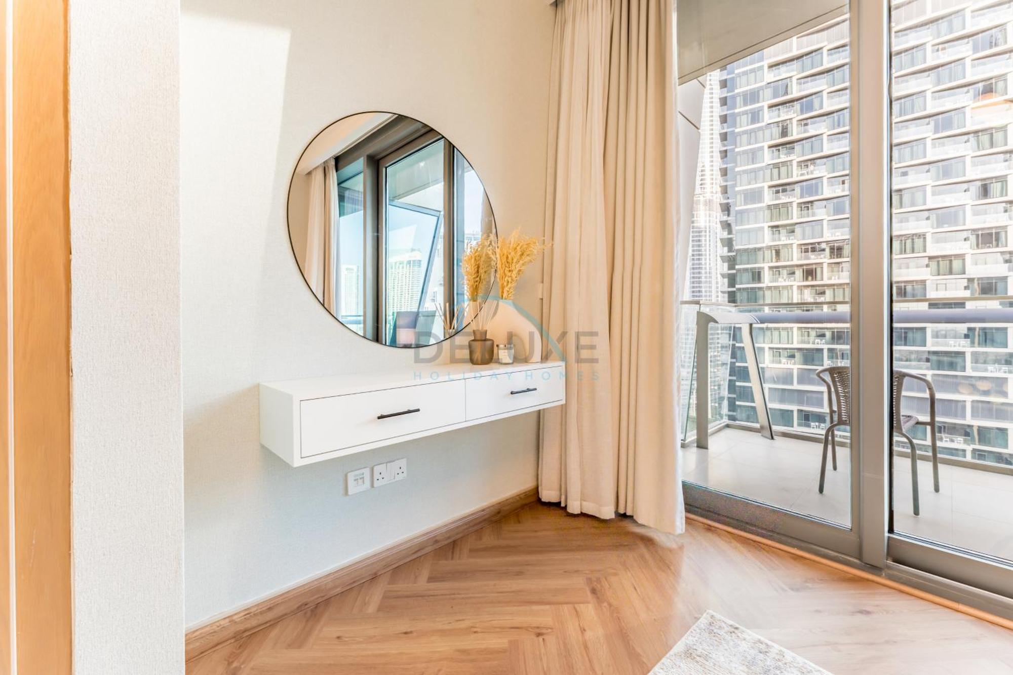 Burj Khalifa And Views 2br With Balcony, Burj Vista Tower 2, Downtown By Deluxe Homes Apartment Dubai