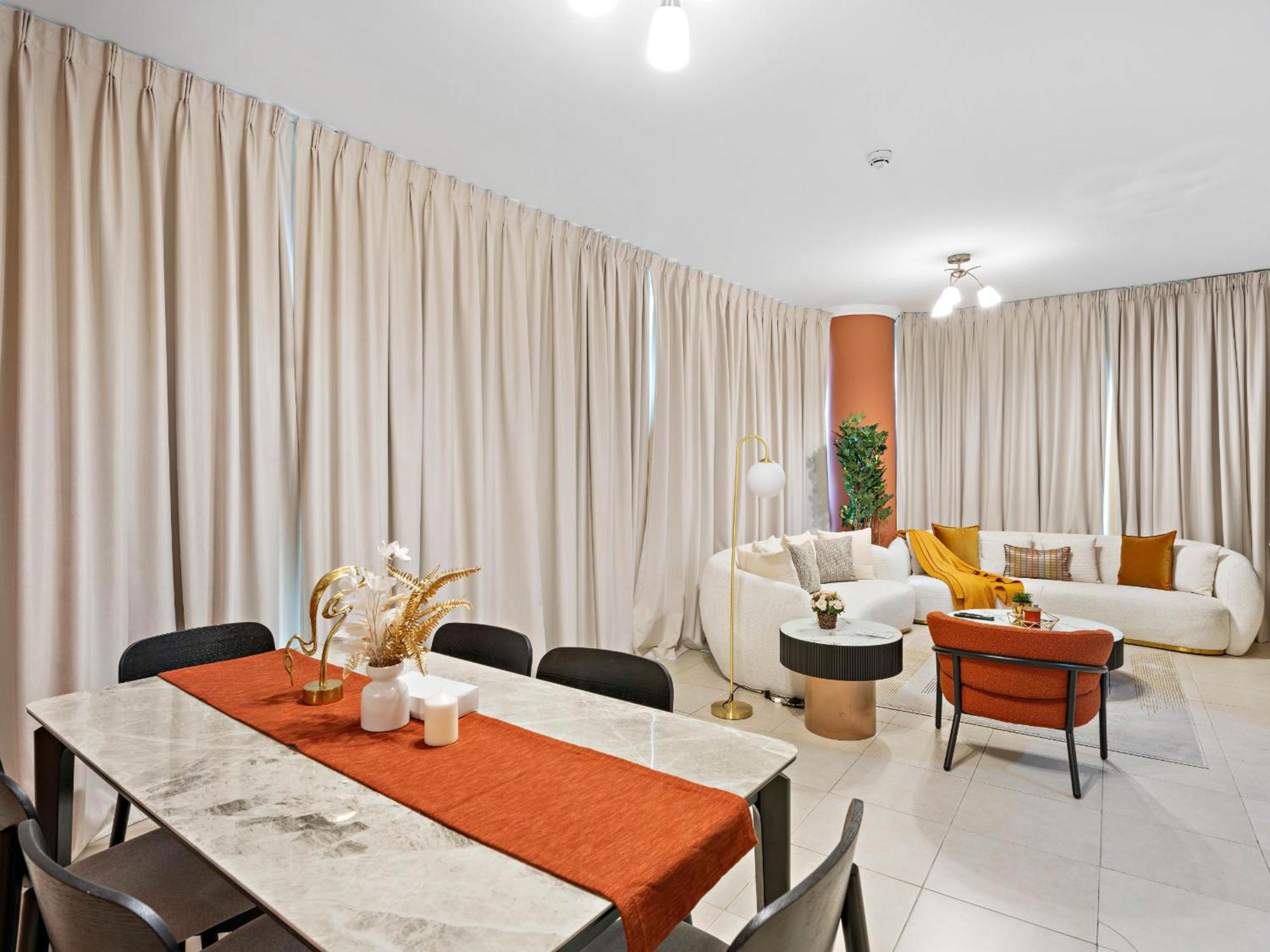 Stylish & Lively 1bdr In Marina Quay