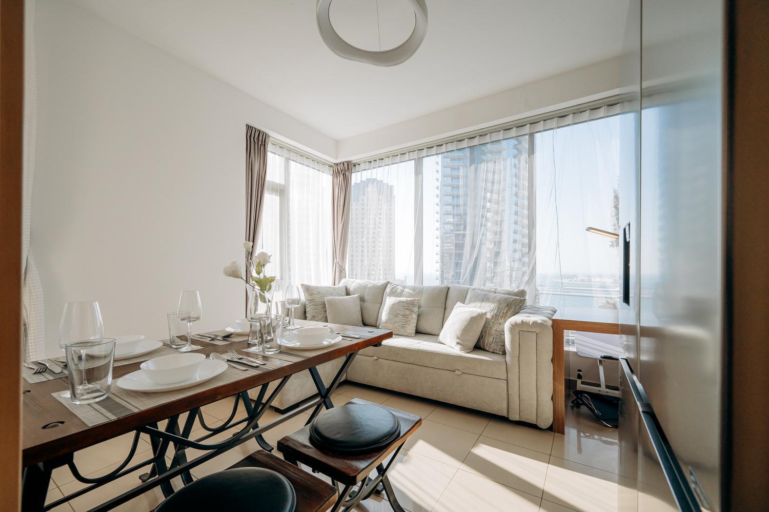 Space 1br At The Park Island For 6 People With Sea And Marina View Apartment Dubai
