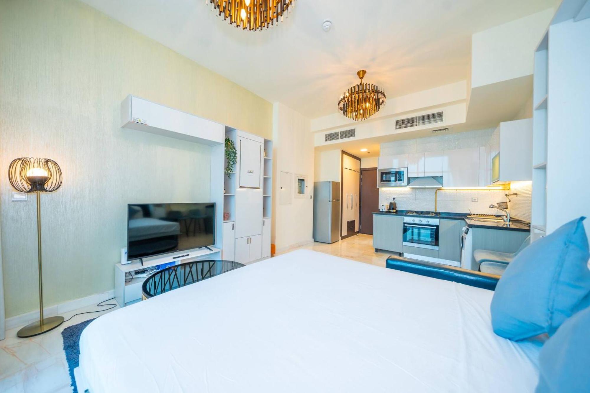 Stylish Bayz Danube Burj Khalifa View Pool Apartment Dubai