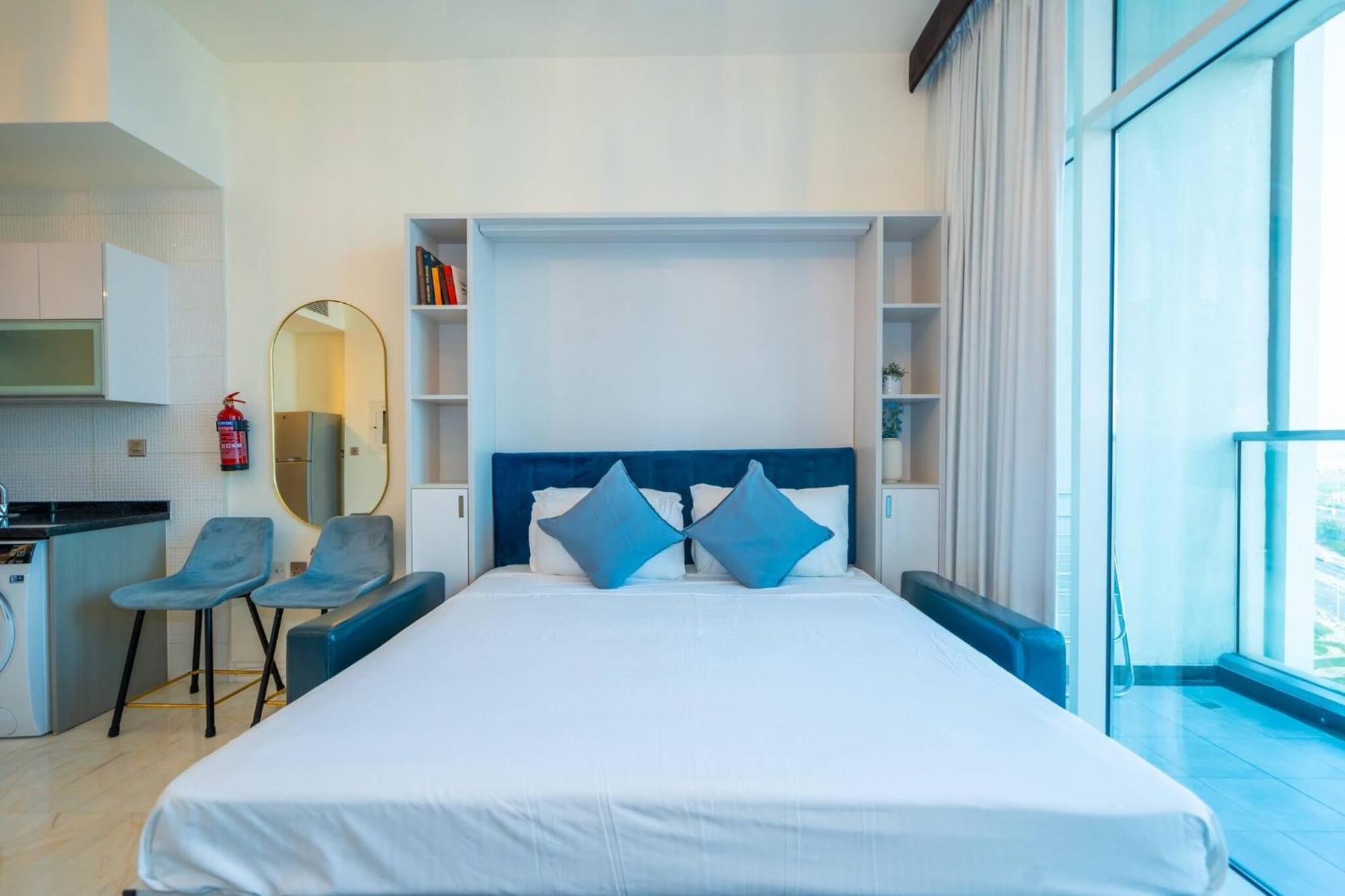 Stylish Bayz Danube Burj Khalifa View Pool Apartment Dubai