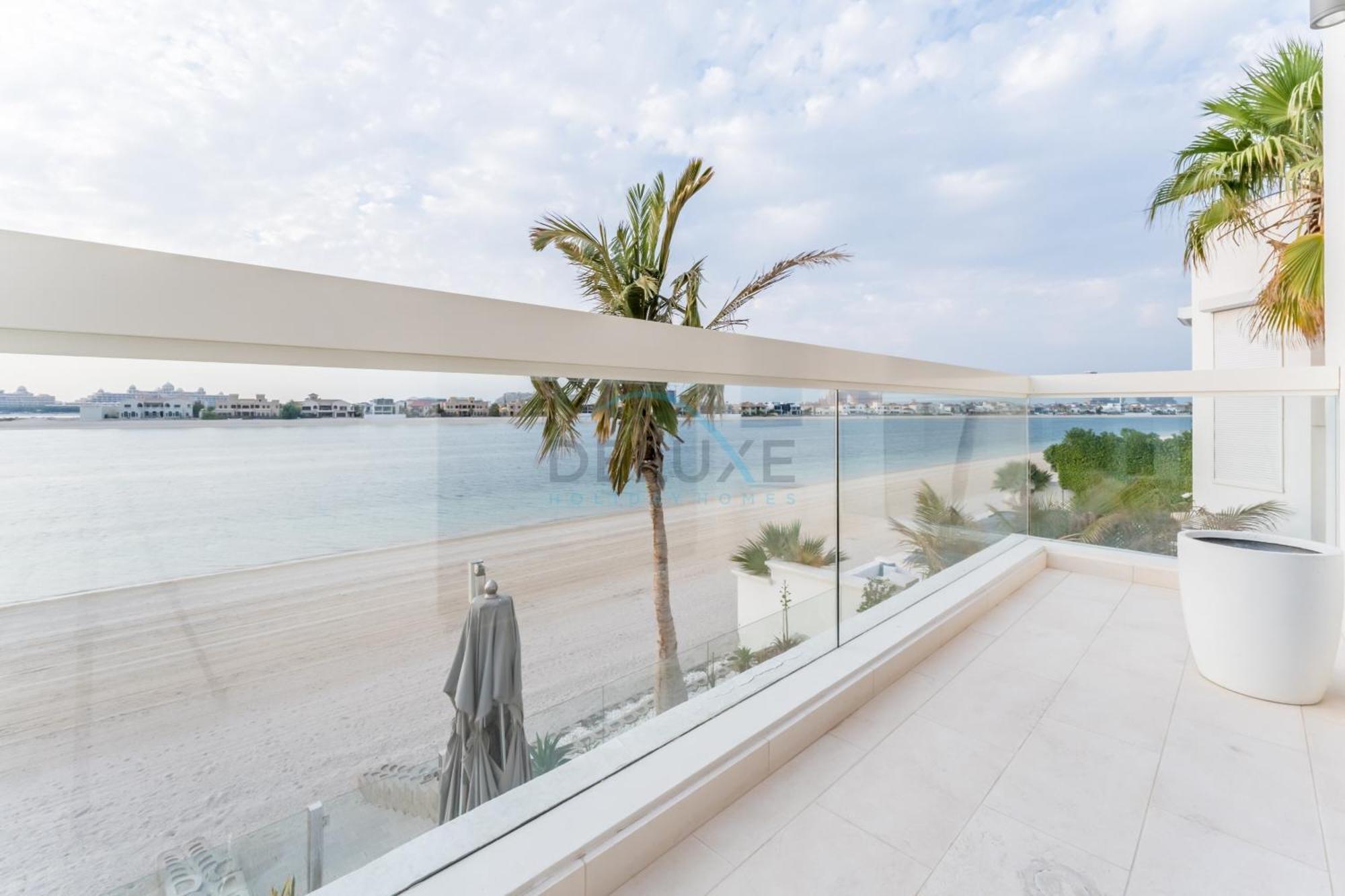 Beachfront 3br With Private Gym, Pool, Jacuzzi & Workspace, Palm Villa, Palm Jumeirah By Deluxe Homes * Dubai