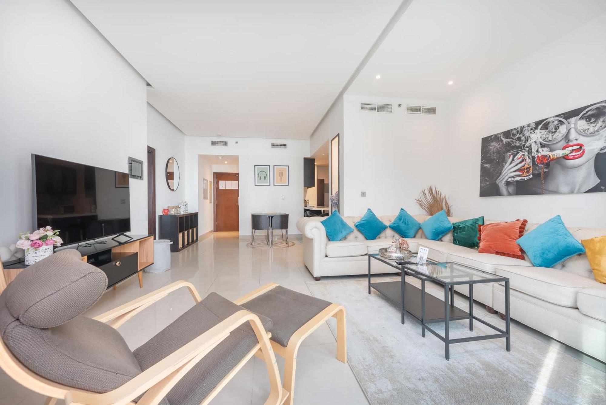 Apartment Relaxing Stylish 1-bedroom Perfect For Family In Business Bay