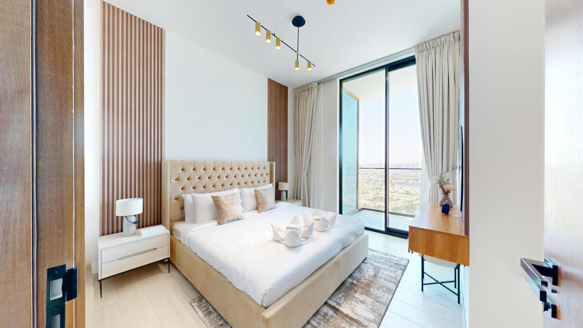 Primestay - High-rise 2br Oasis With Private Pool In Binghatti Onyx * Dubai