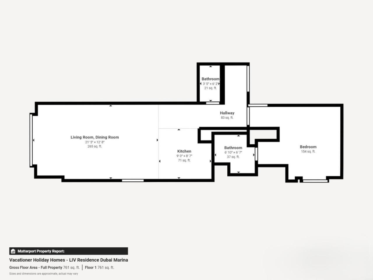 Liv Residences - Airy One Bedroom In Marina