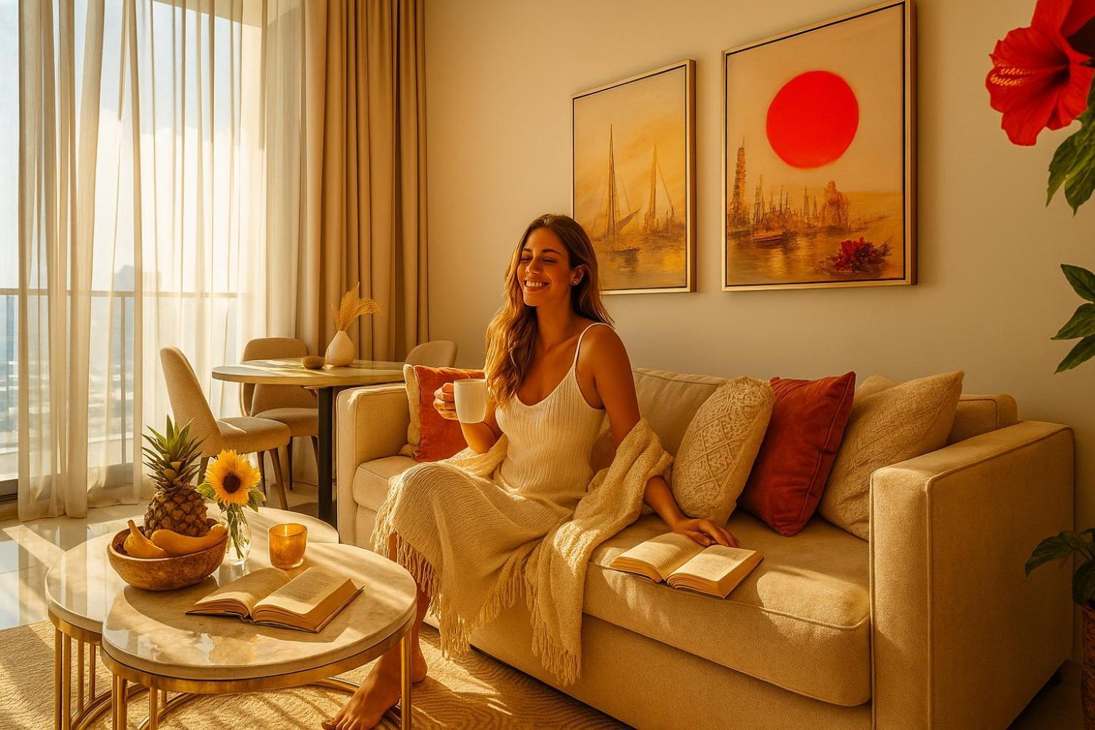 Apartment Keyrock Living - Oasis With Balcony Views Dubai