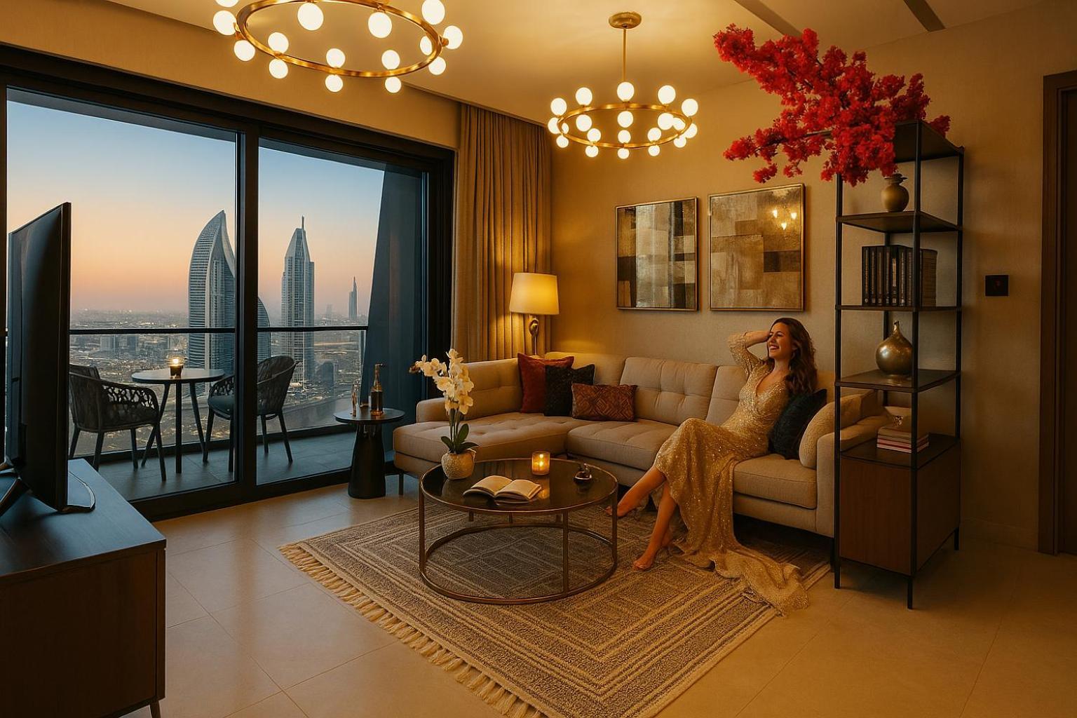 Apartment Keyrock Living - Binghatti Canal Luxury Haven *