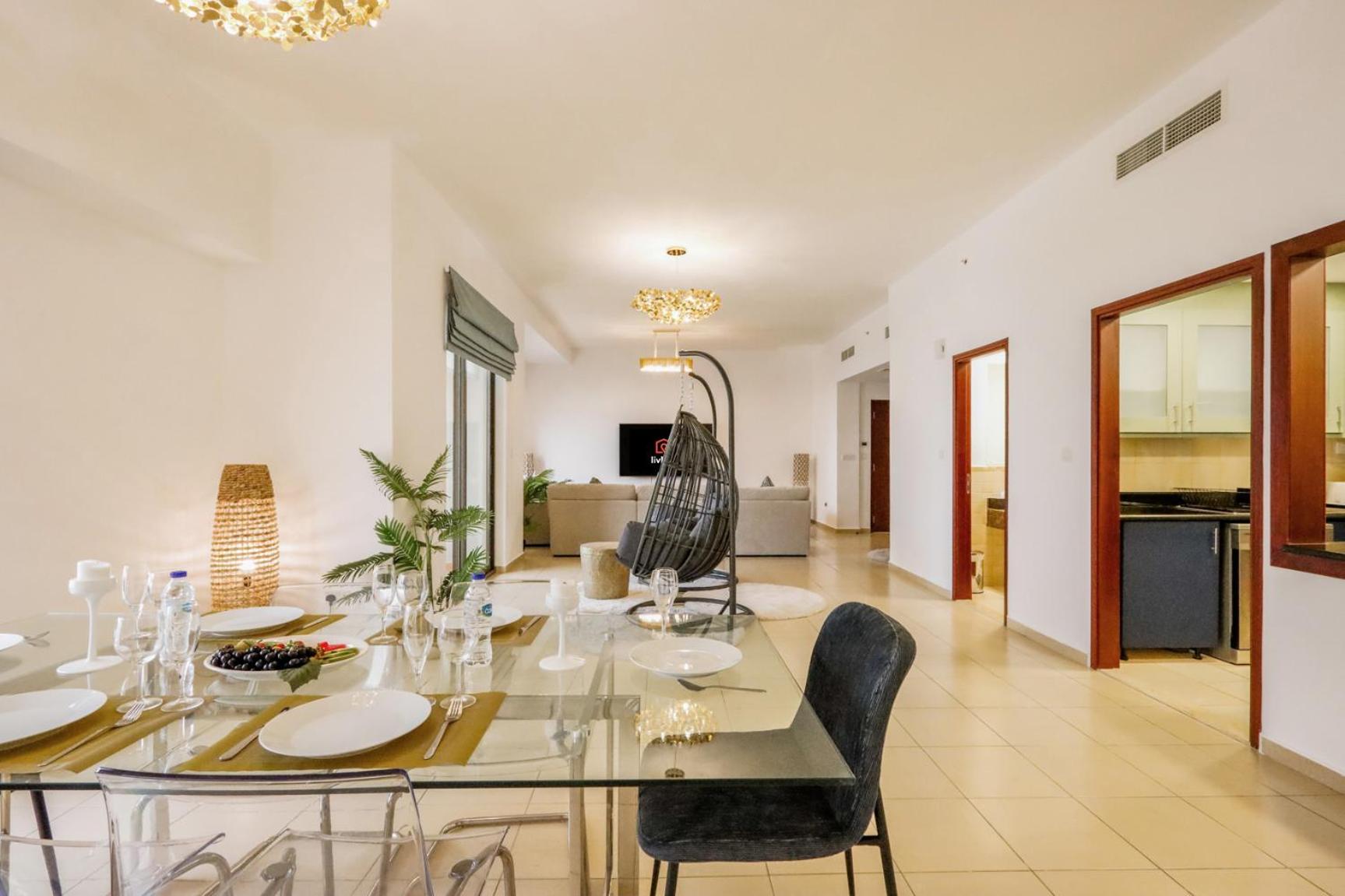 Livbnb - Stunning 1-br W/ Palm & Sea Views In Jbr Apartment